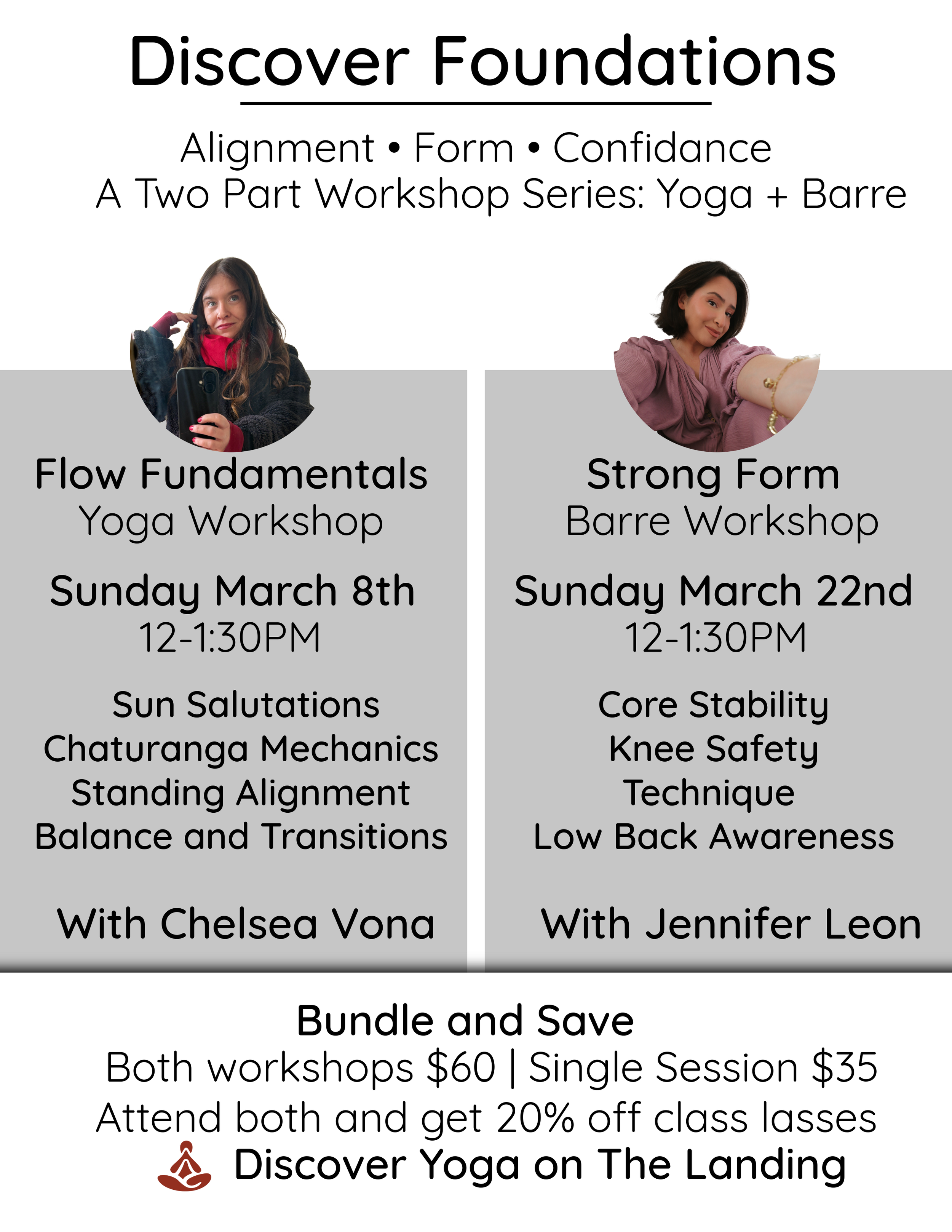 Discover Foundations: Yoga and Barre