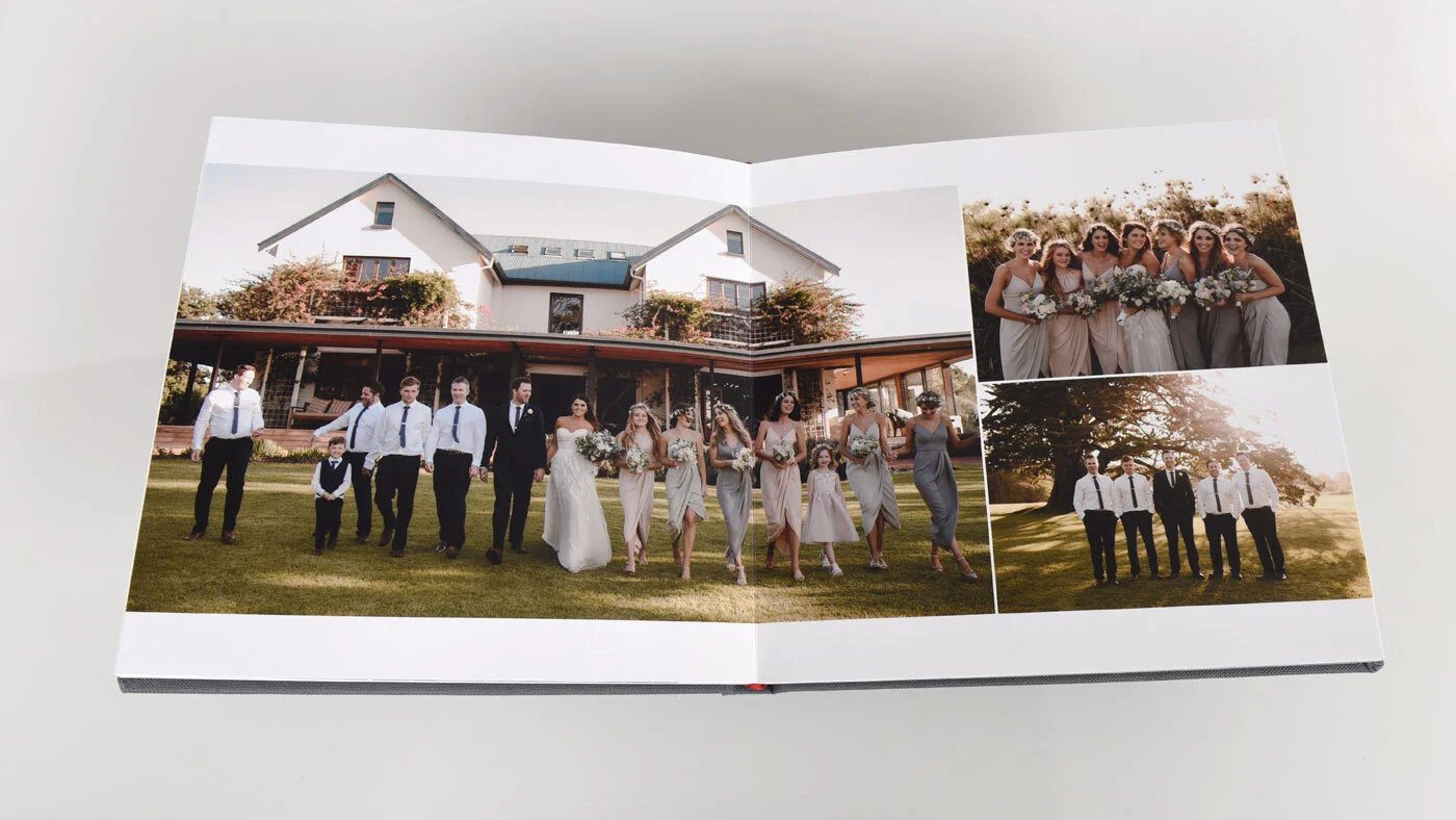 You have two rounds of revision included once you’ve received the album design. After which your album will be sent to the printers! 