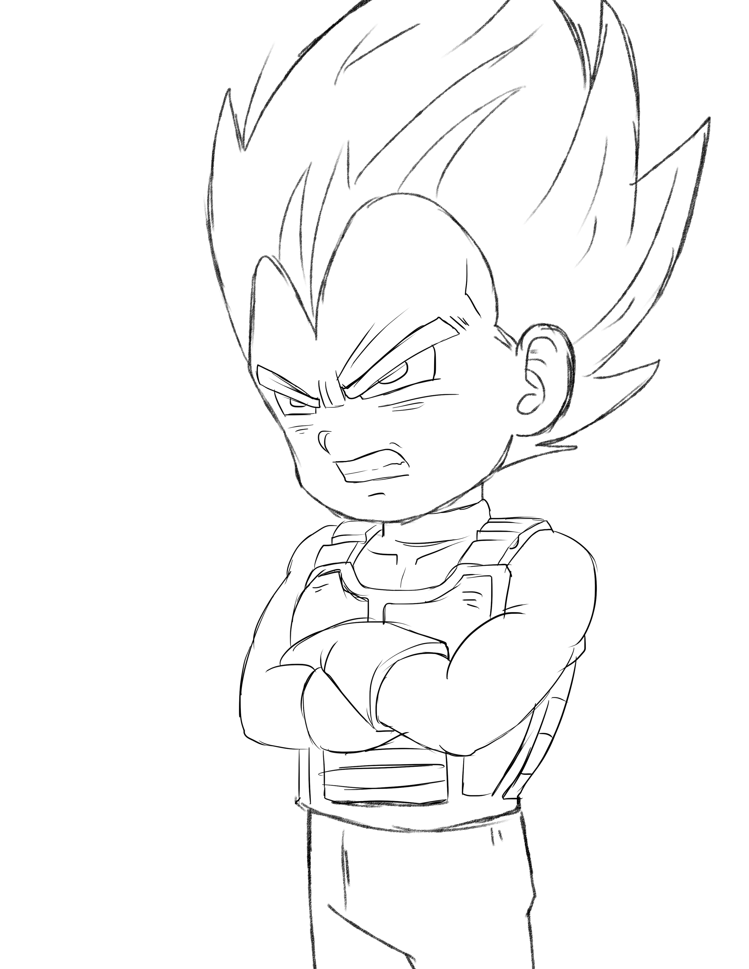 Sketch - Card Color Vegeta