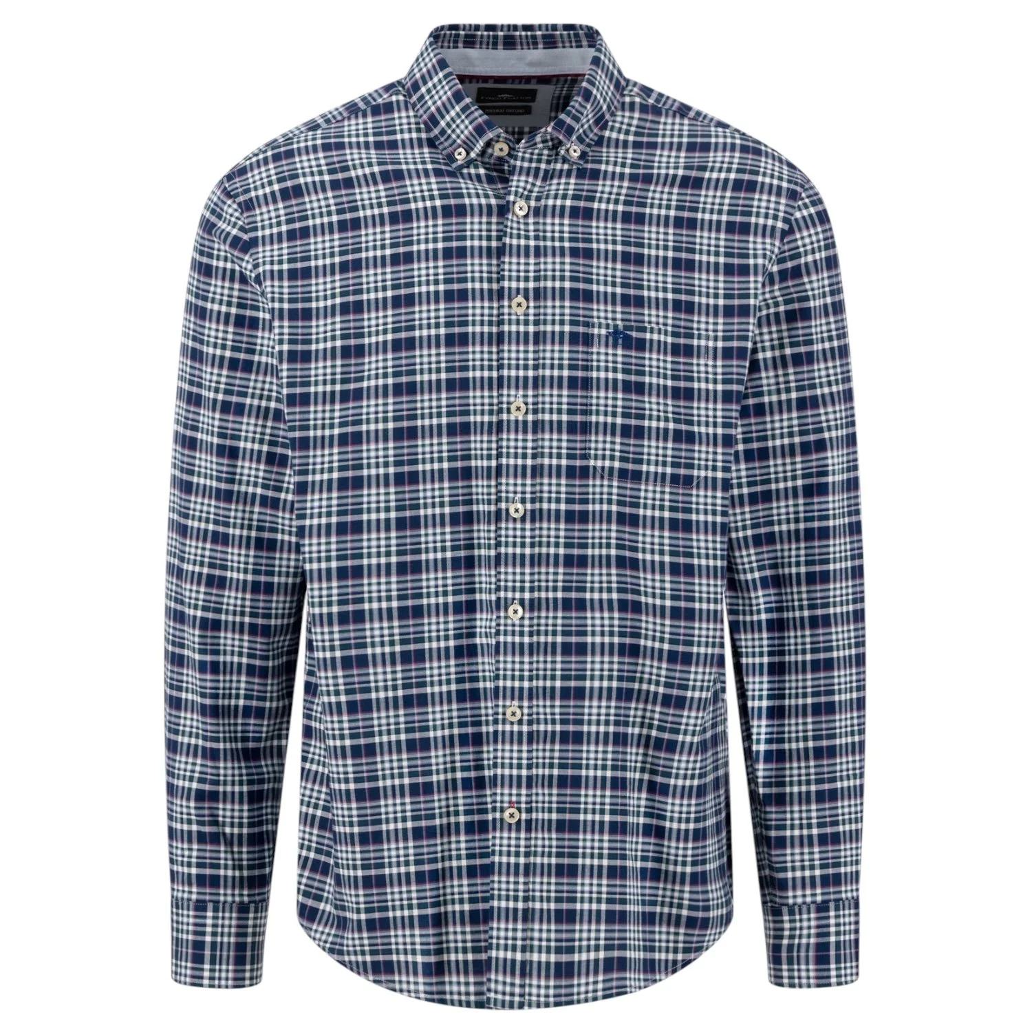 Fynch-Hatton-Shirt-1608-6200-673-Teal-Jethwas