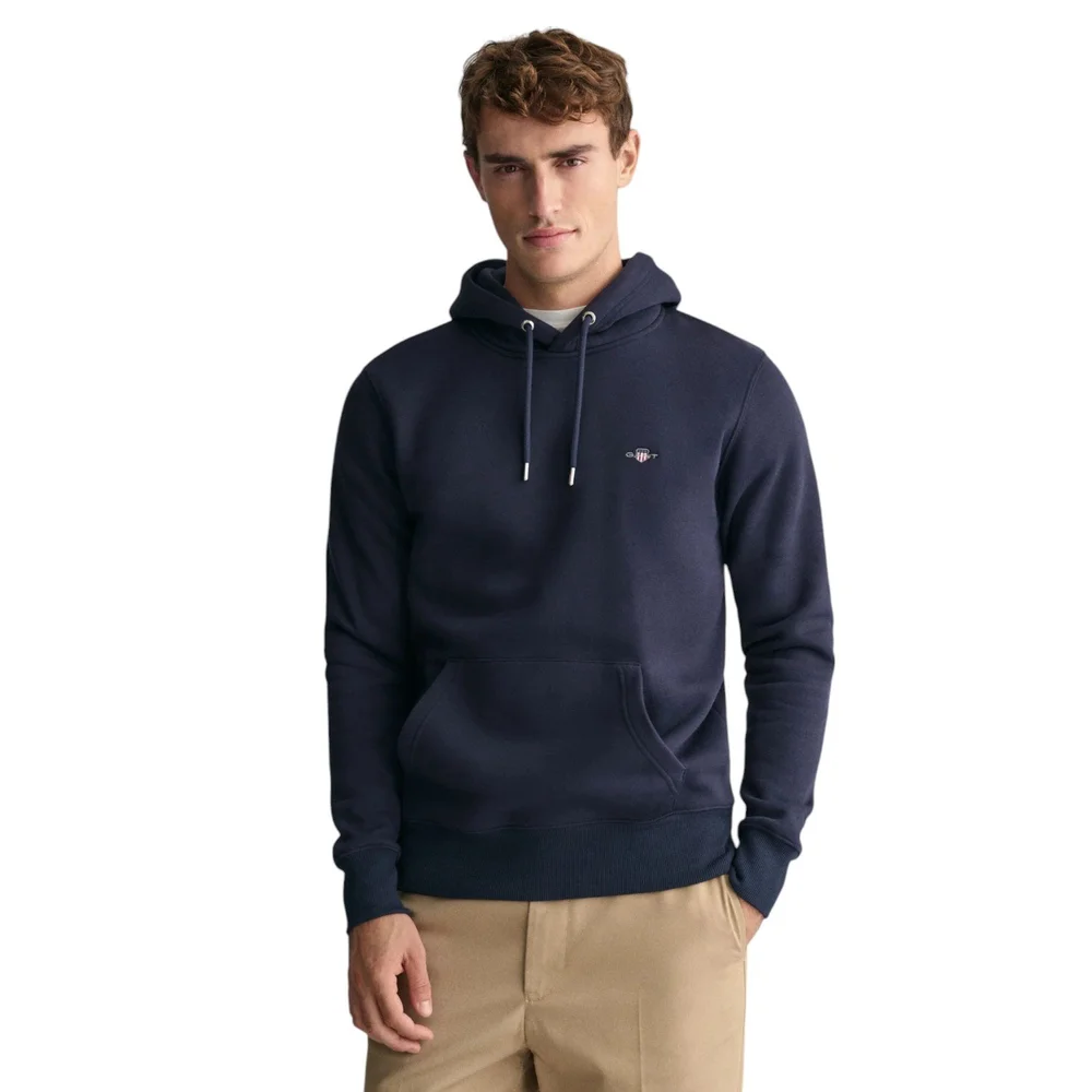 Gant Shield Hoodie Sweatshirt 2007058-Evening Blue-Jethwas — JETHWA  CLOTHING