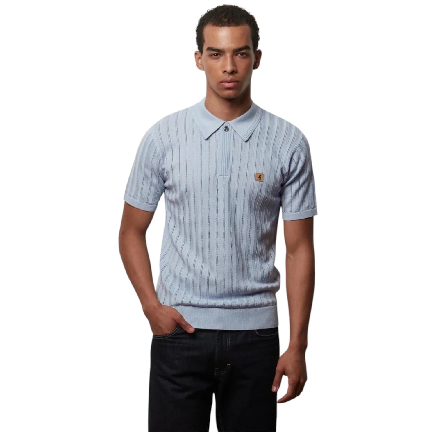 Gabicci-Vintage-Woodall-Knitted-Polo-Shirt-V56GM04-Surf-Jethwas