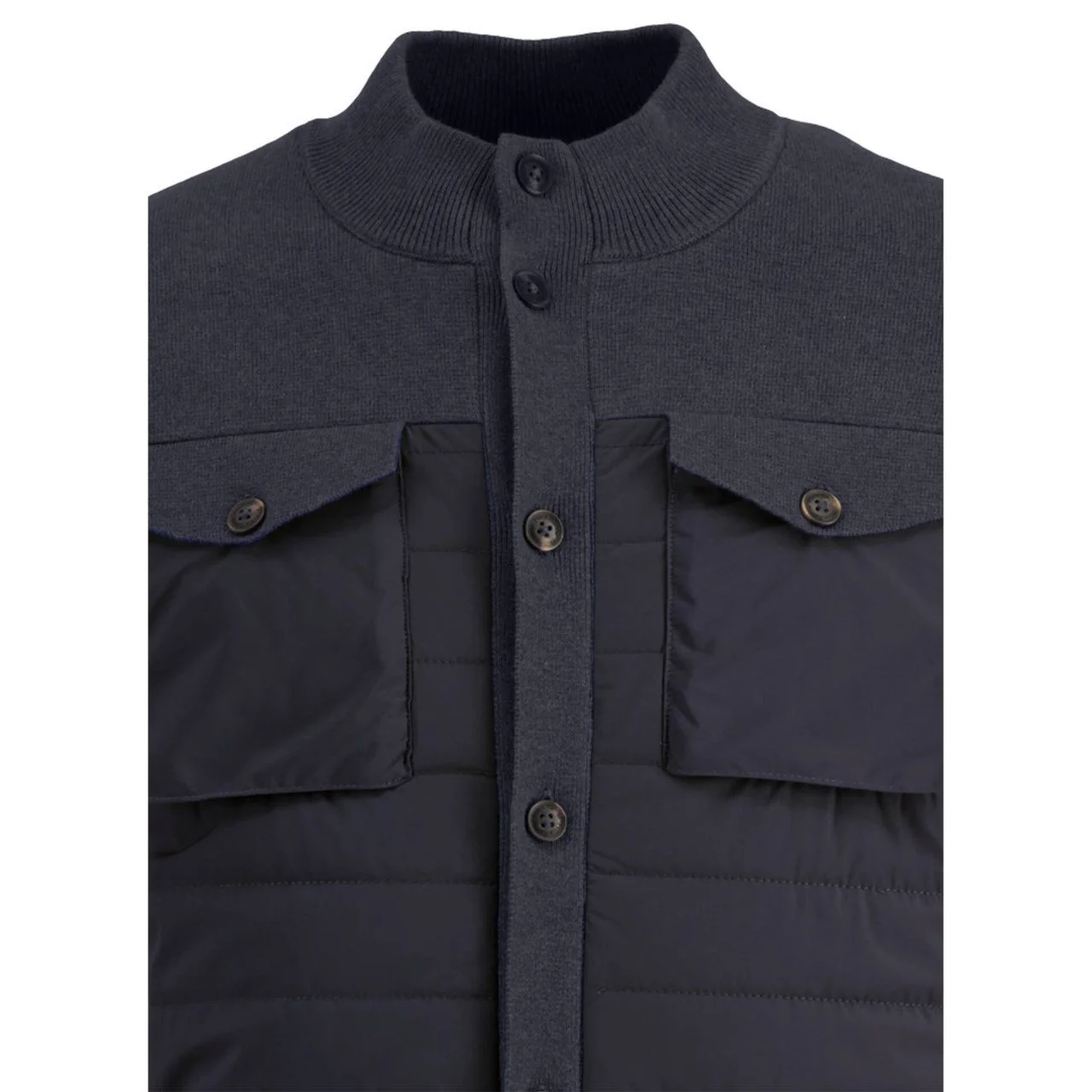 FYNCH-HATTON Cardigan Uomo In Cotone Con Cerniera E Colletto Alto – Maglia Fine, Vestibilità Moderna