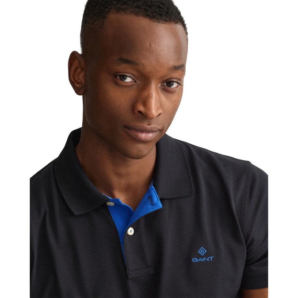 gant black polo