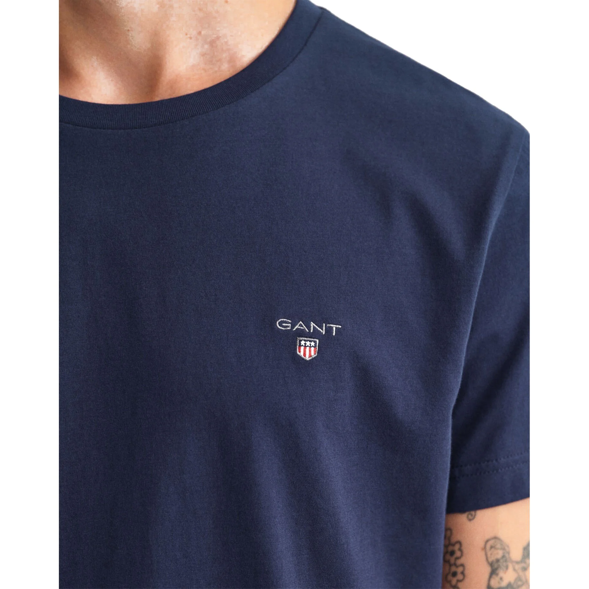 Gant Original SS T-Shirt - 234100 - Evening Blue-Jethwas