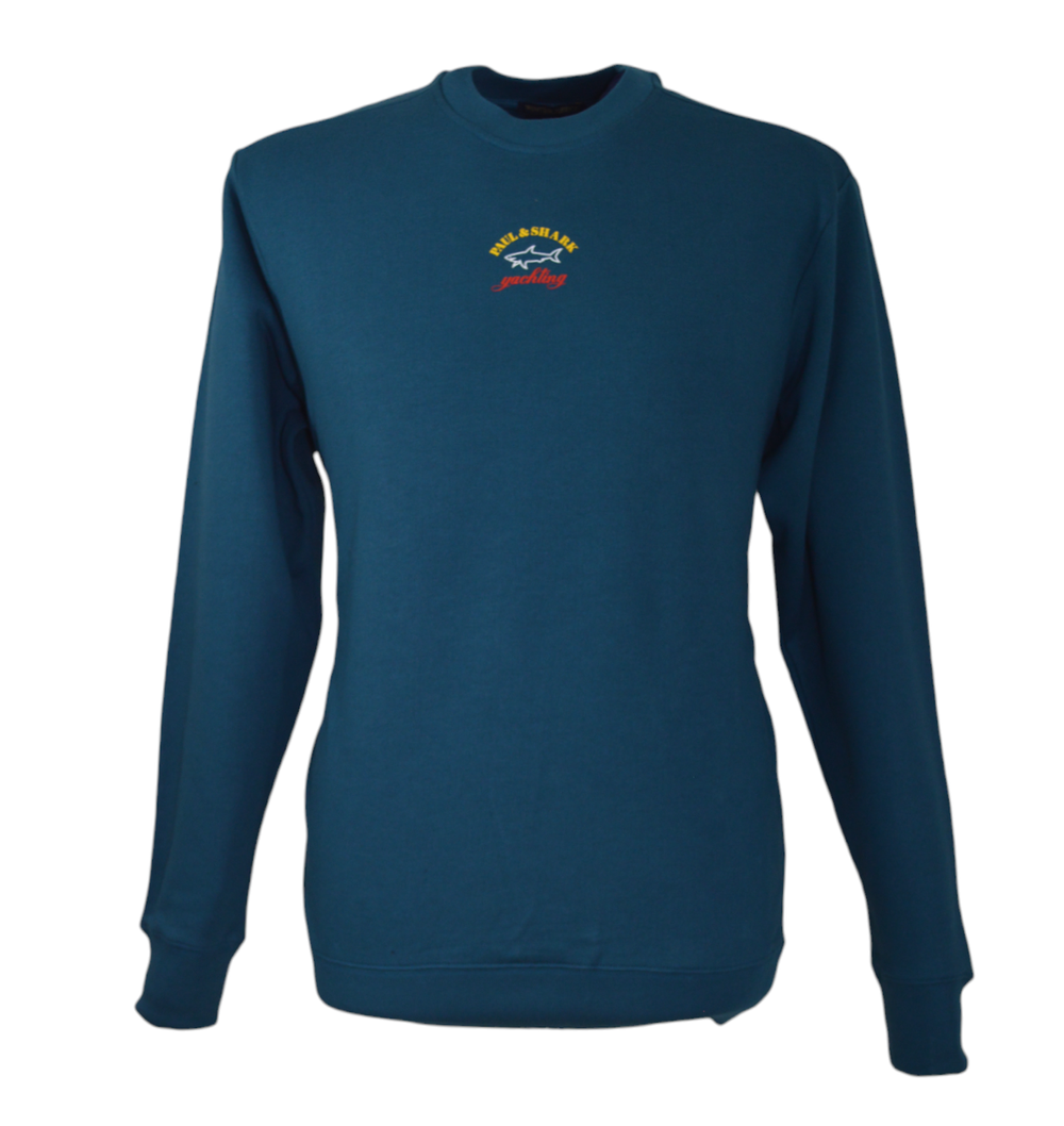 Paul Shark Crew Neck Sweatshirt 13311831 Teal(431) — JETHWA CLOTHING