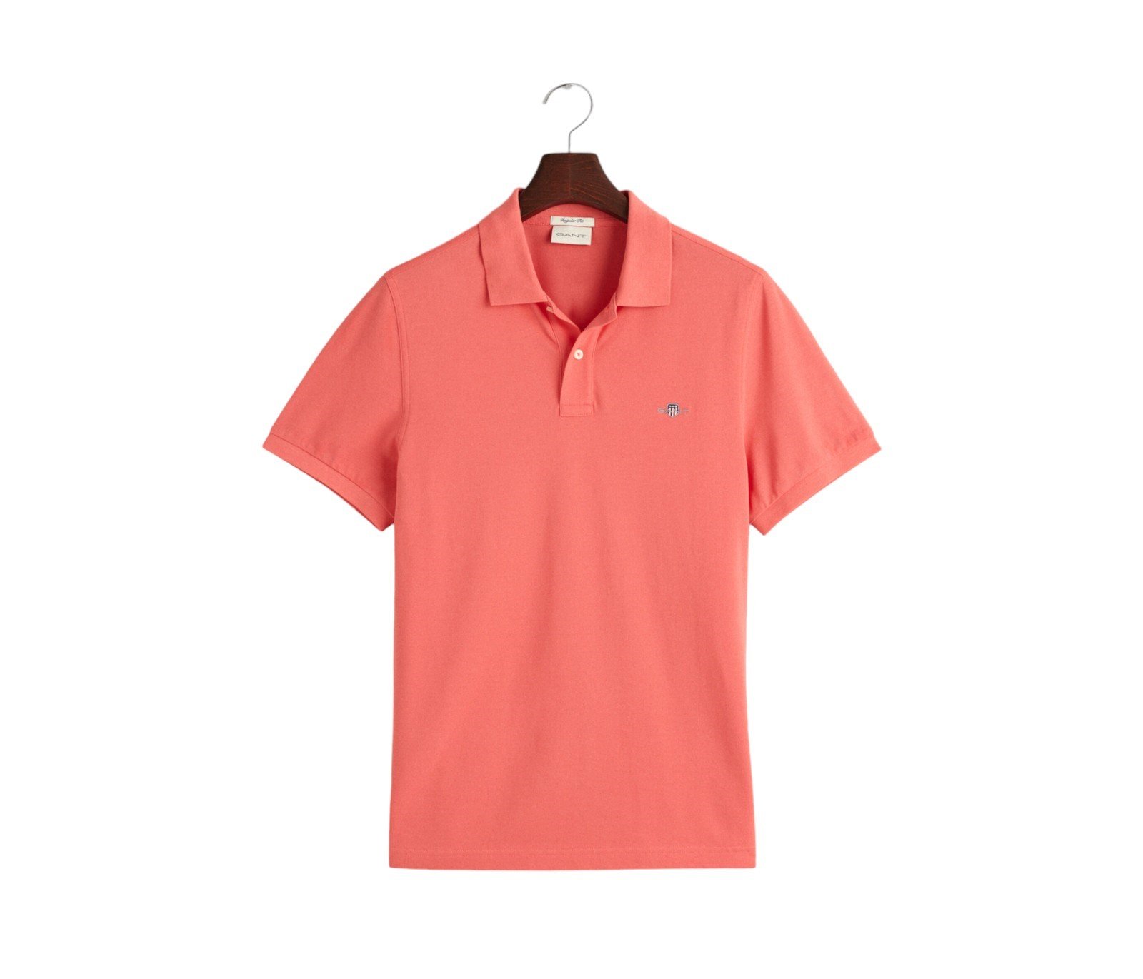 Gant Shield SS Pique Polo Shirt - 2210 - Sunset Pink-Jethwas