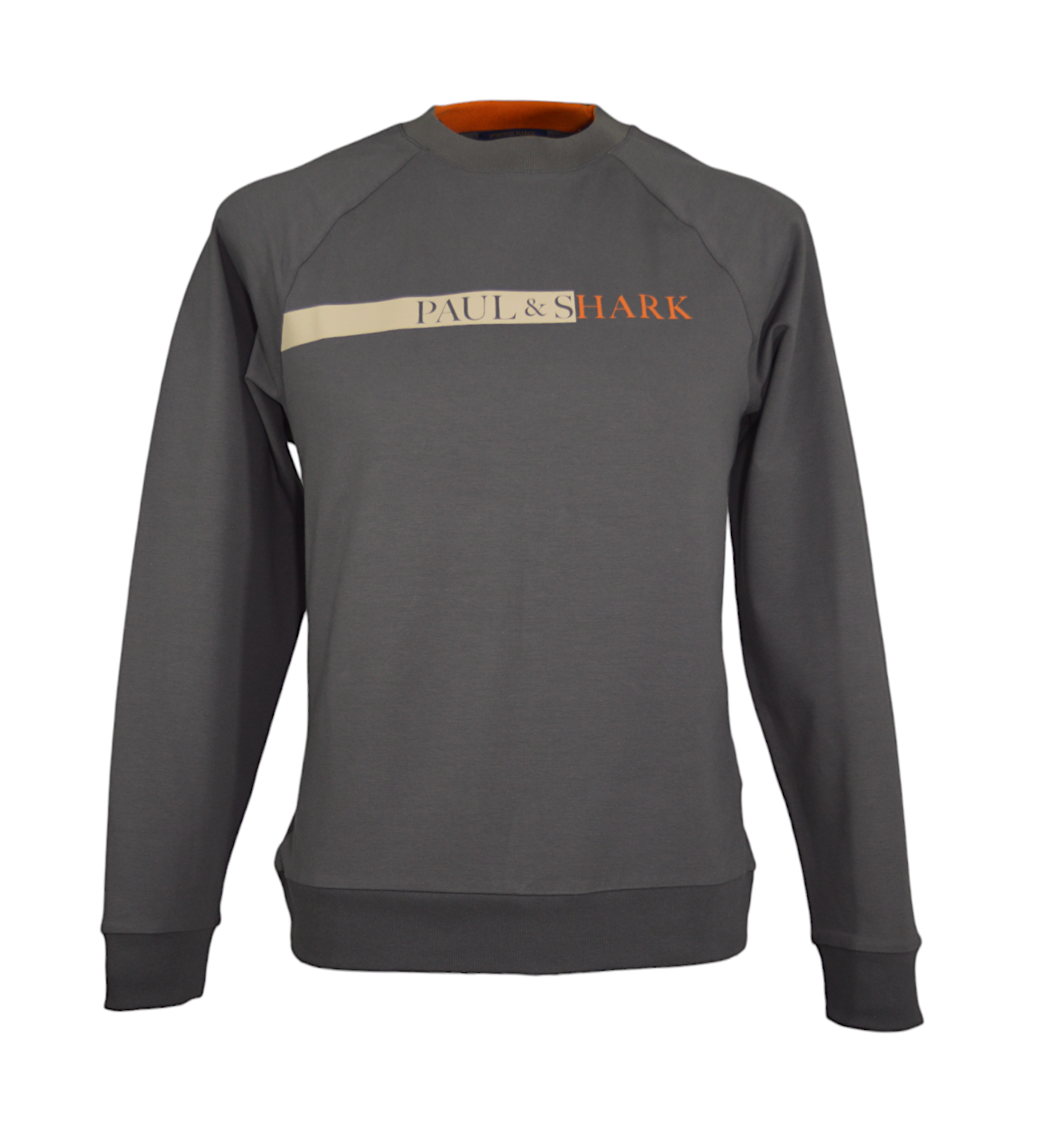 Paul & Shark Logo Sweatshirt - 24411896 - Khaki-Jethwas