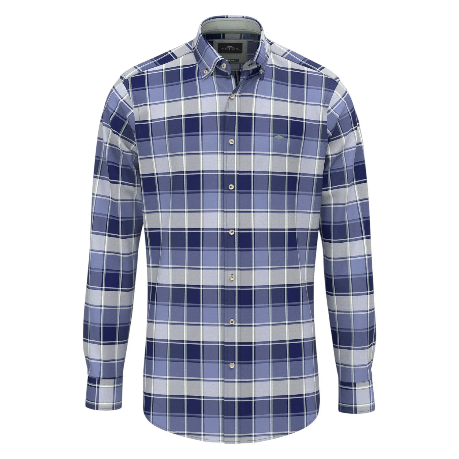 Fynch Hatton Shirt - 1508-8680 604 - Crystal Blue-Jethwas