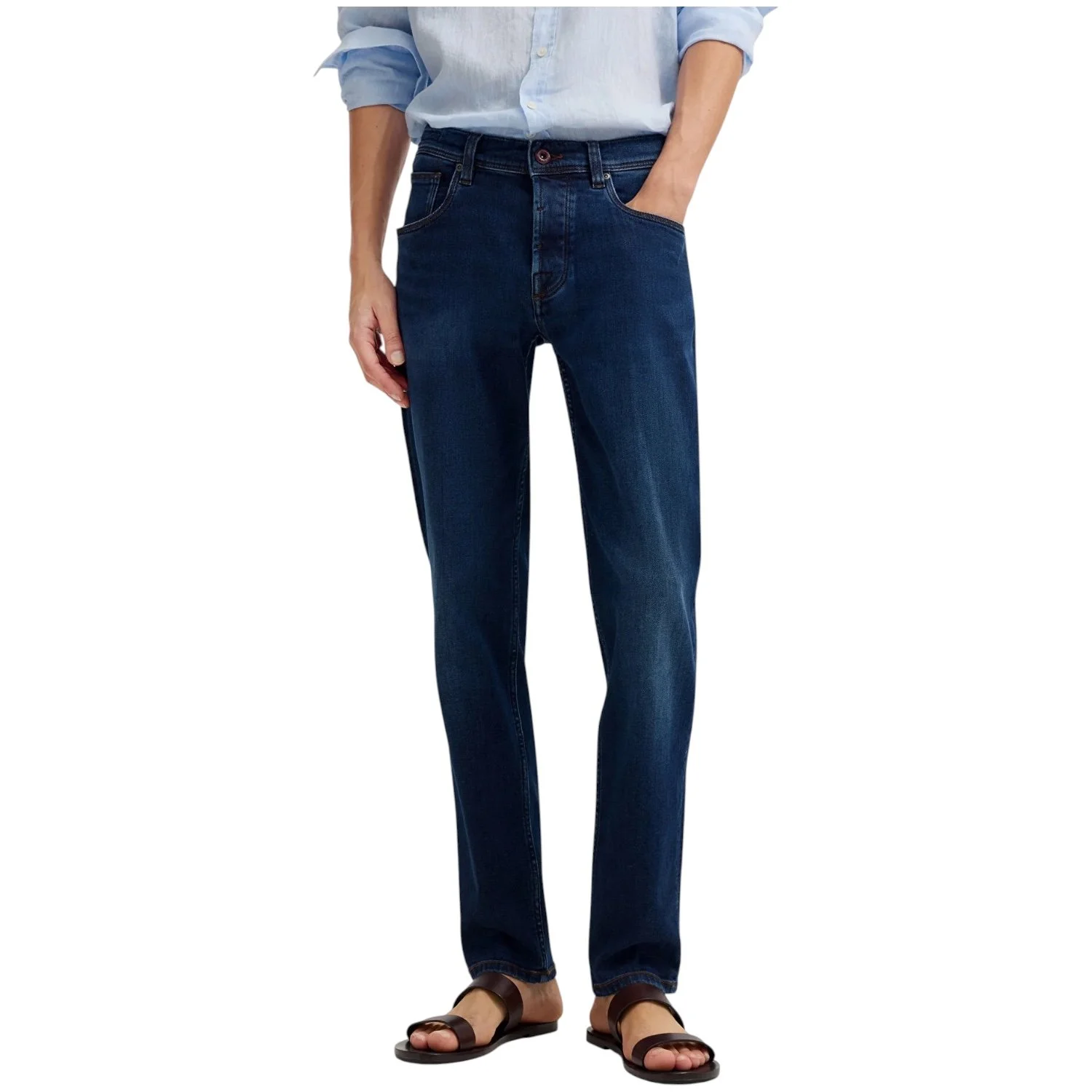 Bugatti-Handcrafted-Candiani-DenimJeans-16671E/396-Denim-jethwas