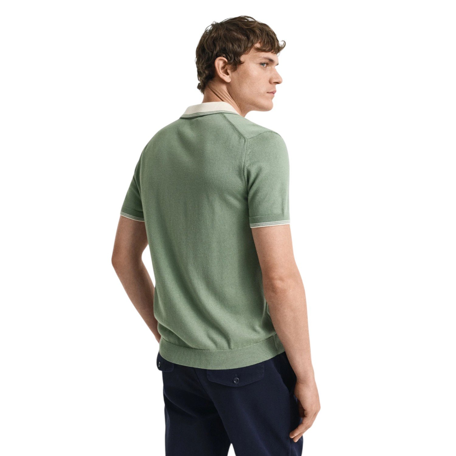 Gant Modal Blend SS Polo - 8030237 - Kalamata Green-Jethwas