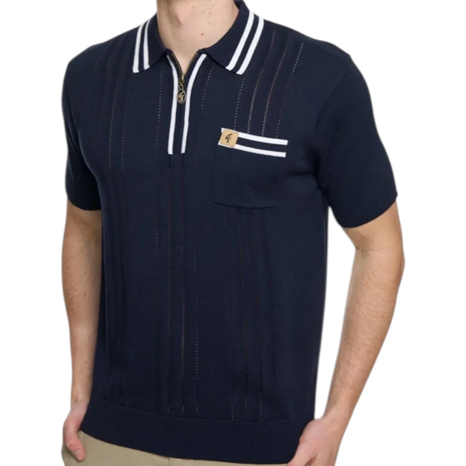 Gabicci-Vintage-Johnson-Knitted-Polo-Shirt-V56GM06-Navy-Jethwas
