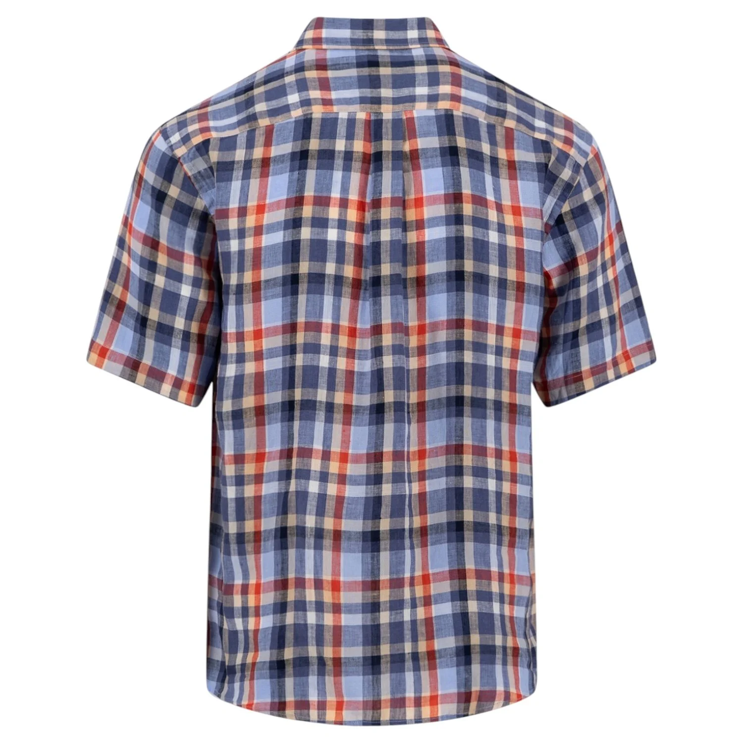 Fynch-Hatton-Linen-Short-Sleeves-Shirt-1604-6031-369-Spicy-Red-Jethwas.1