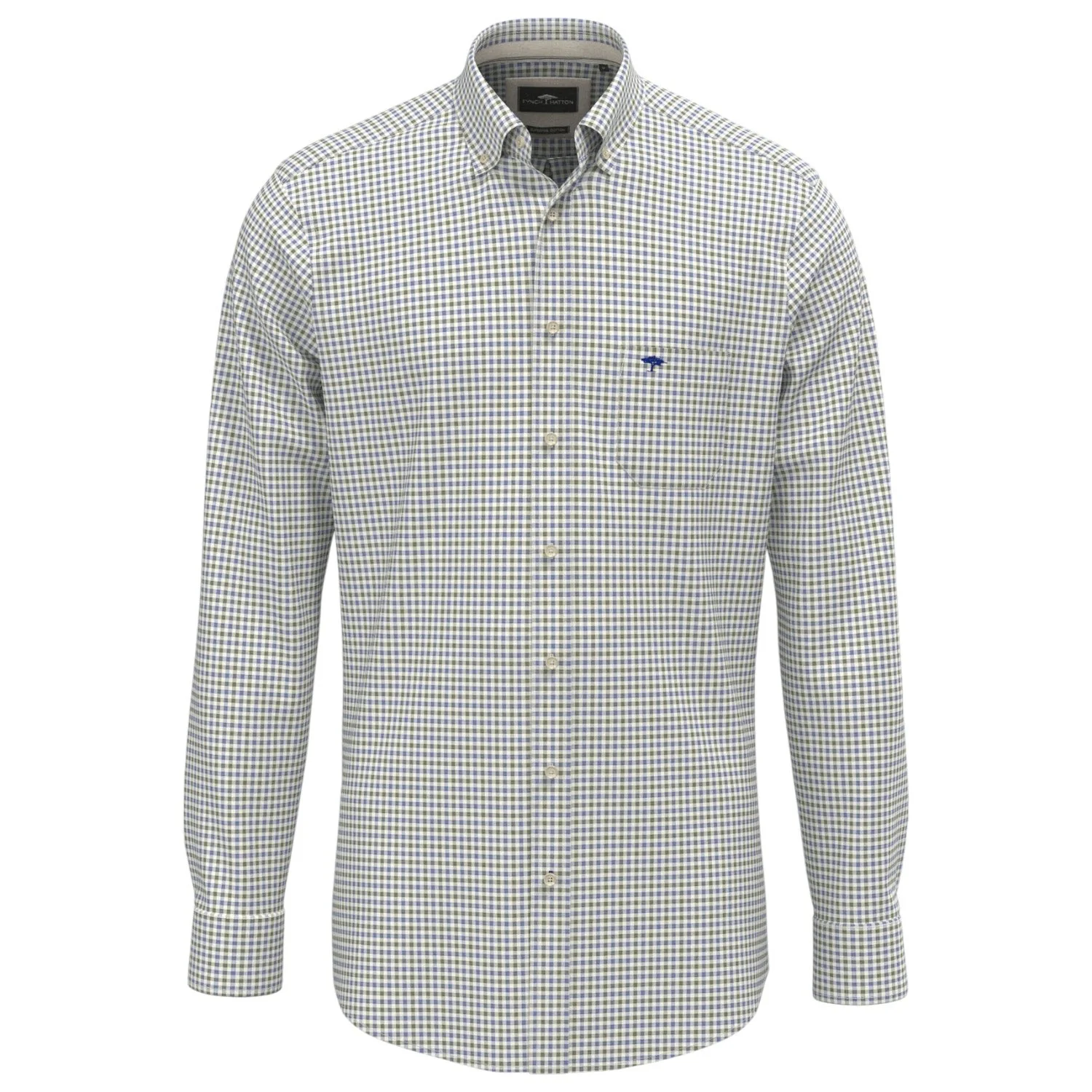 Fynch-Hatton-Shirt-1602-8200-740-Avocado-Jethwas