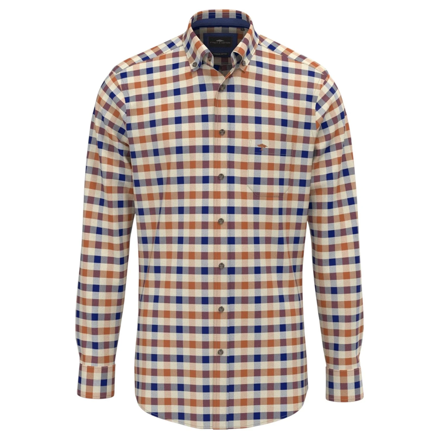 Fynch-Hatton-Shirt-1609-8720-818-Sienna-Jethwas