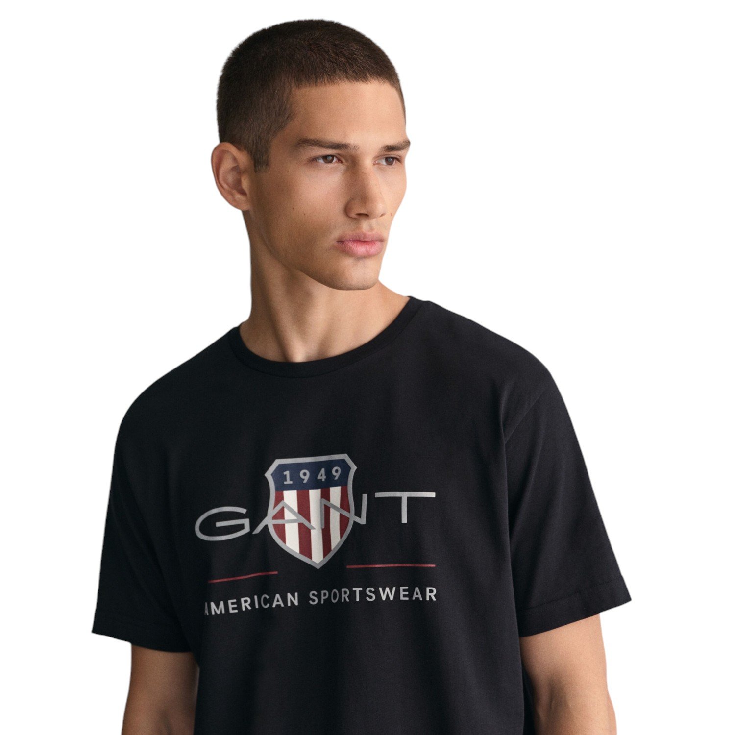 Gant Archive Shield SS T-Shirt - 2003199-Black-Jethwas2