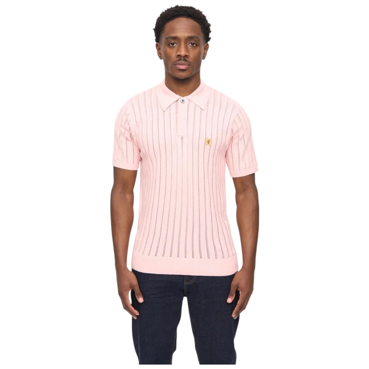 Gabicci-Vintage-Woodall-Knitted-Polo-Shirt-V56GM04-Candy-Jethwas