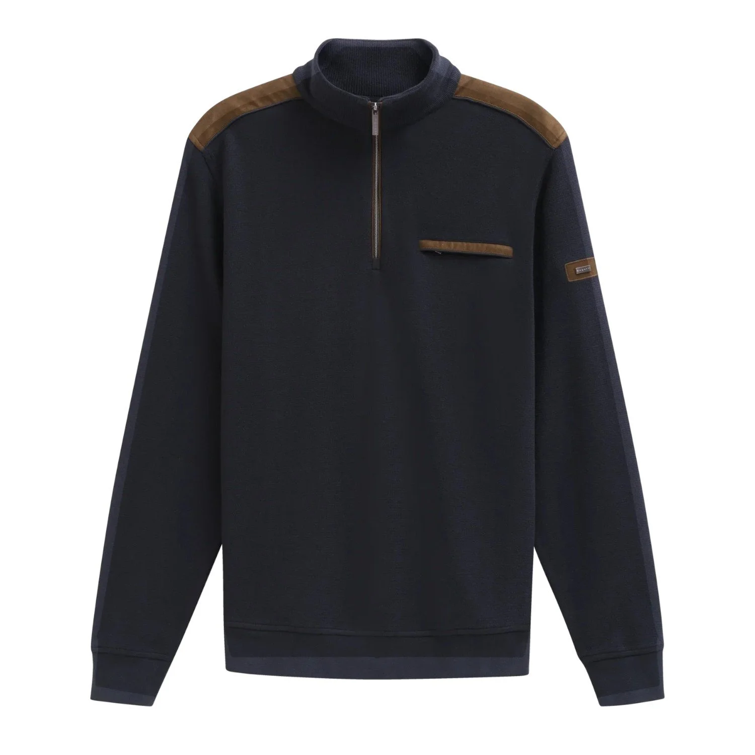 Bugatti 1/2 Zip Sweatshirt - 85050-390- Navy-Jethwas