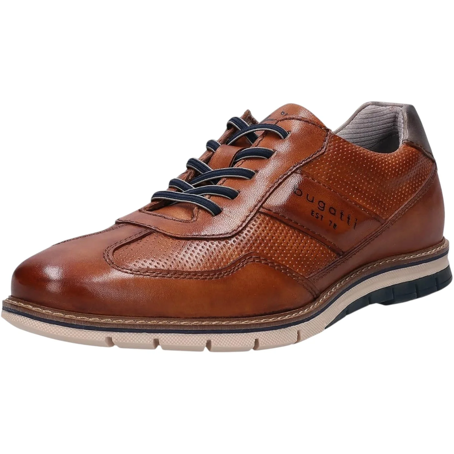 Bugatti Casual Leather Shoes -3329711C4100 - Cognac