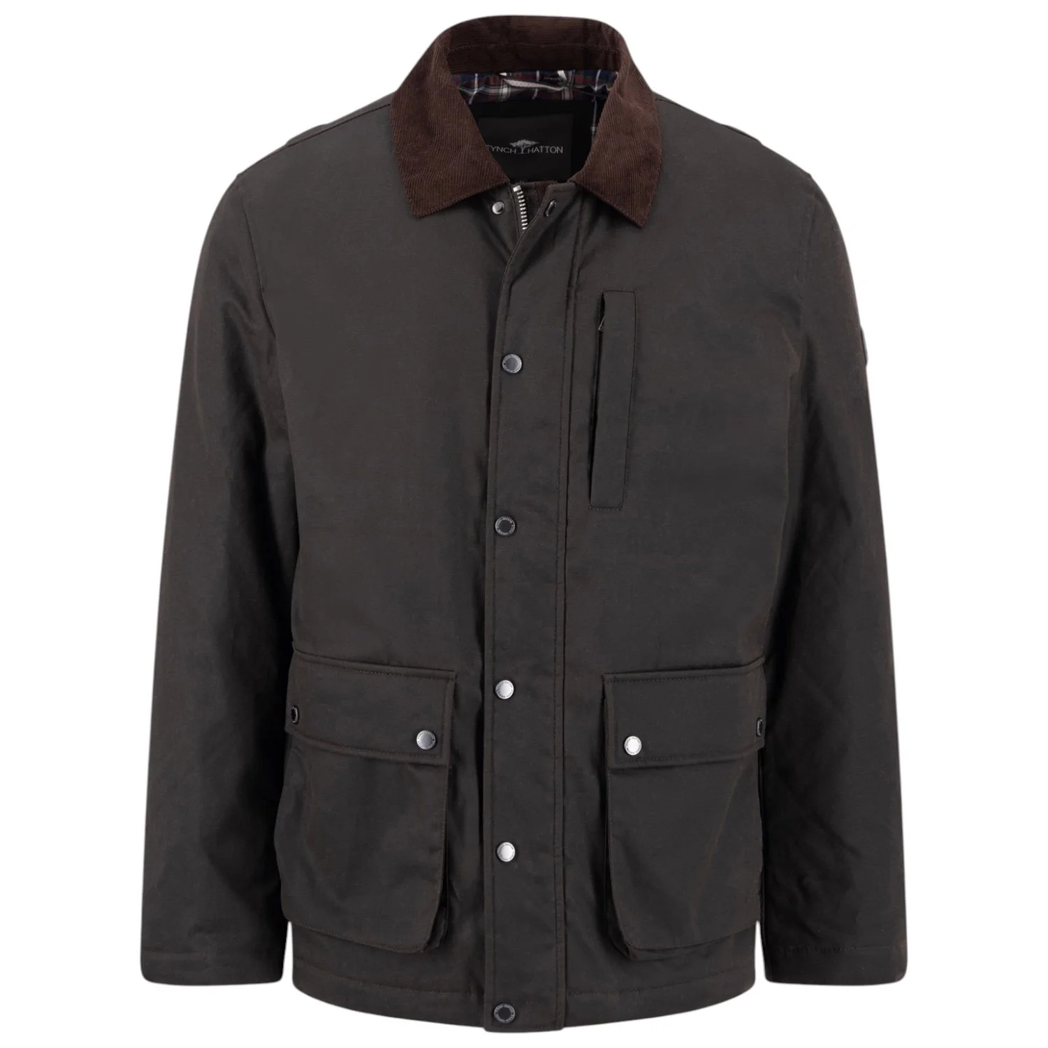 Fynch Hatton Waxed Jacket - 1609-2604 901 - Anthracite