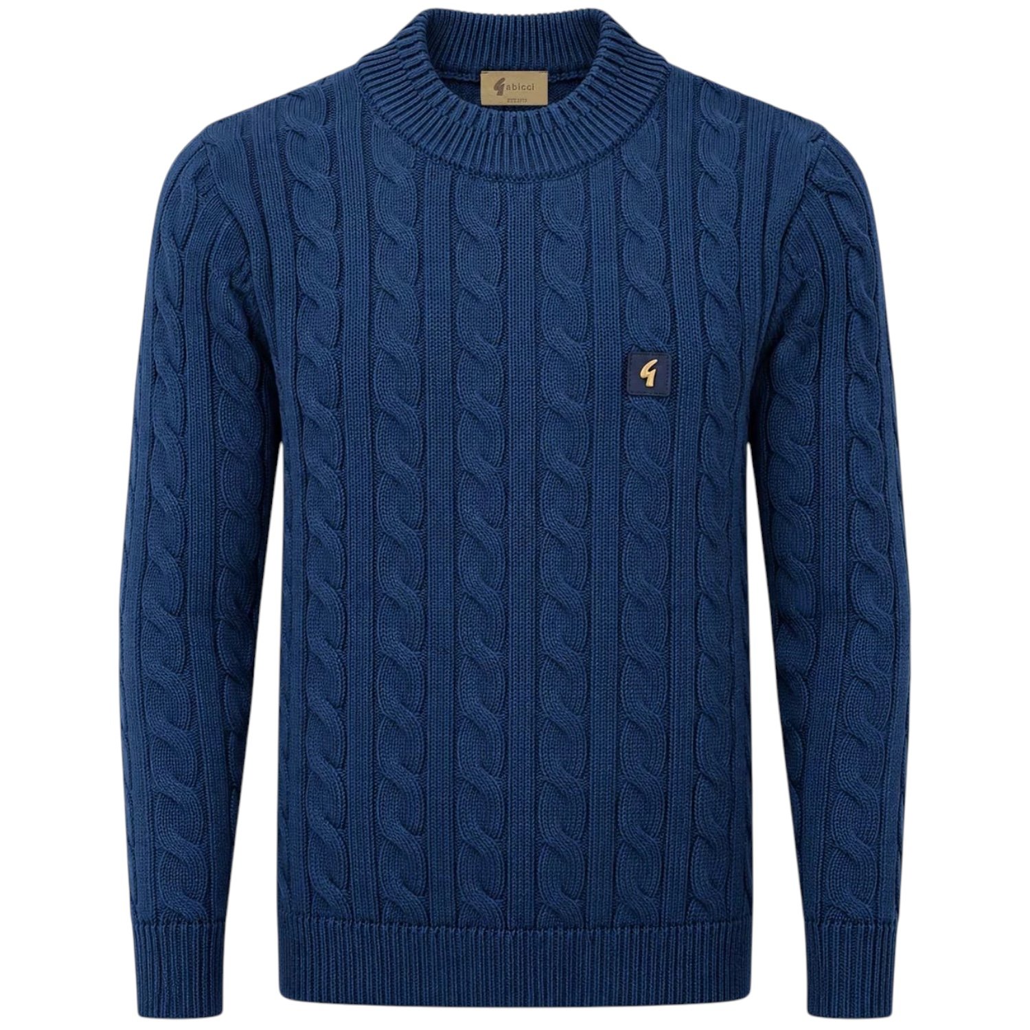 Gabicci Vintage Temor Cable Jumper - V57GM21 - Navy