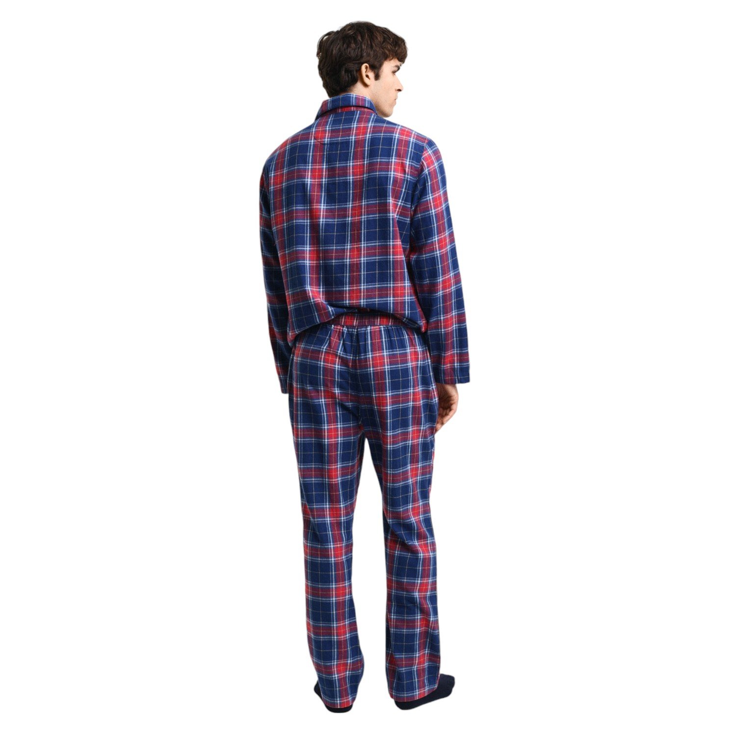 Gant Flannel Pyjamas Set - 902449 - Persian Blue-Jethwas-1