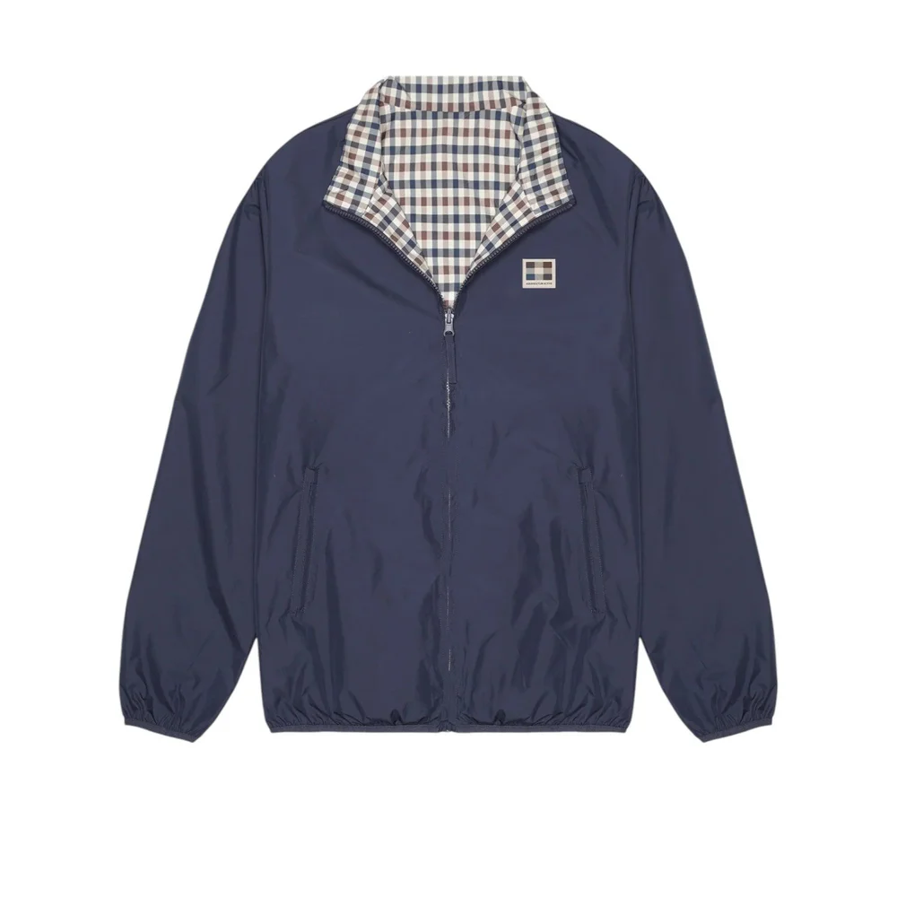 Aquascutum Sailor Reversible MC CK Neck Jacket Navy-Jethwas — JETHWA  CLOTHING