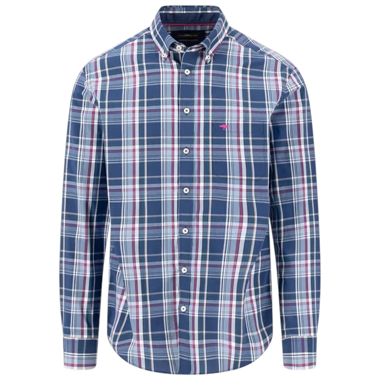 Fynch-Hatton-Shirt-1608-5340-661-Ink-Blue-jethwas