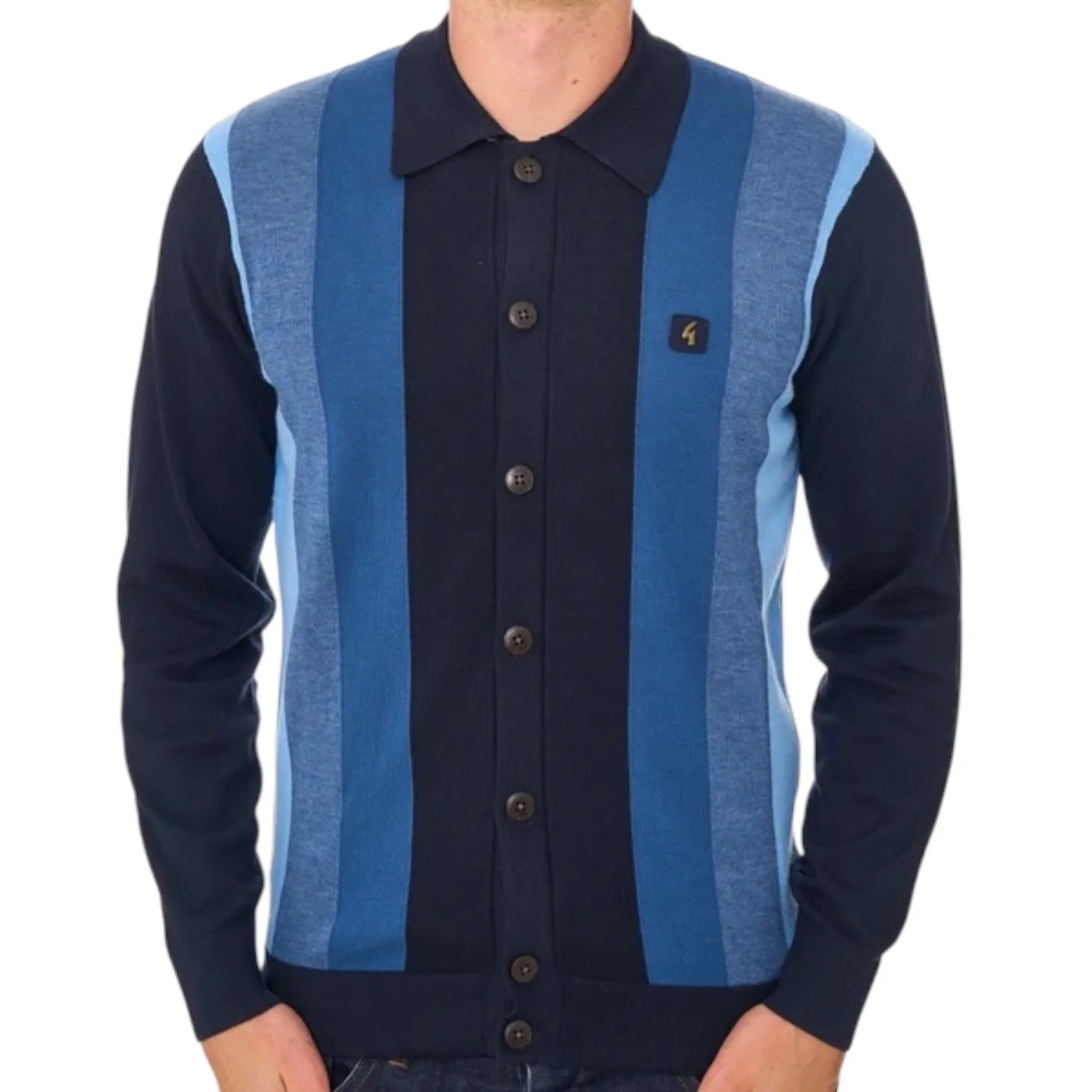 GabicciVintagePedroStripeLSButtonThroughKnitNavy.jethwas