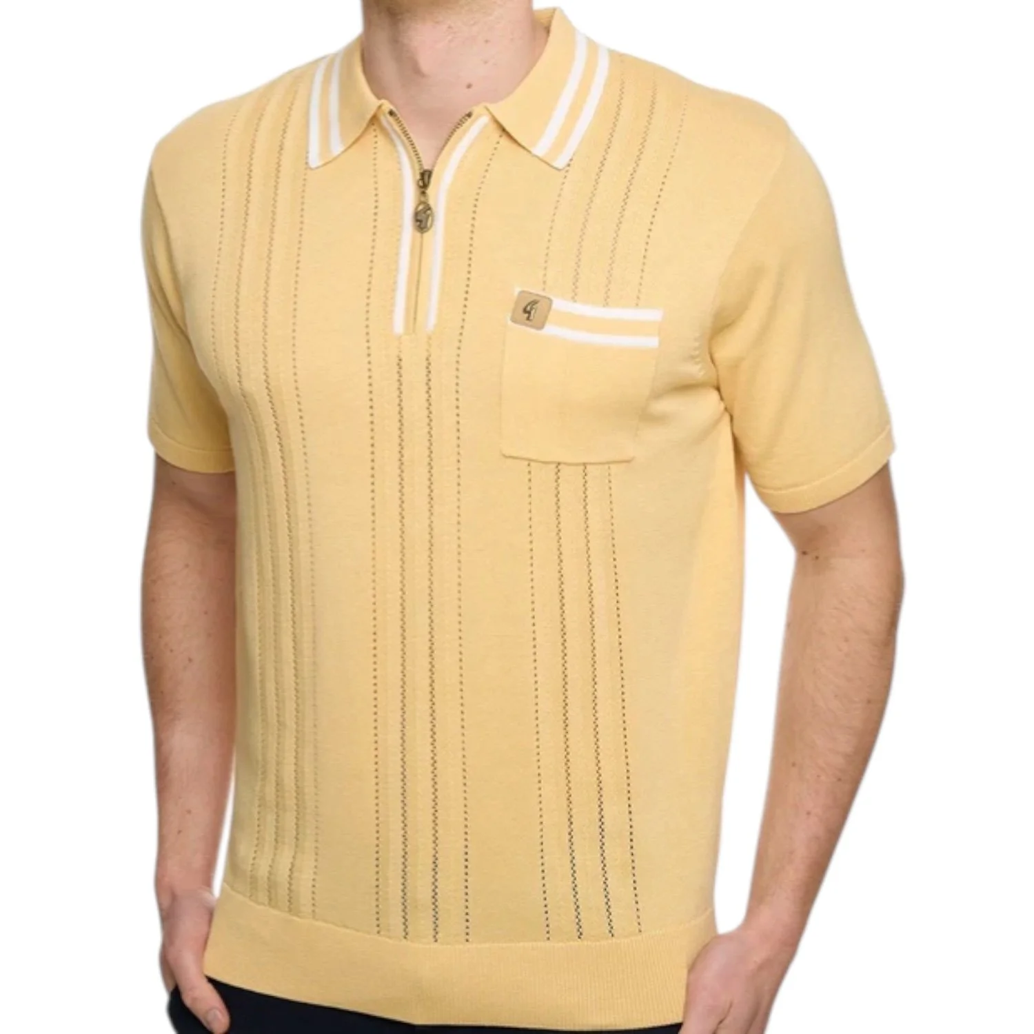 Gabicci-Vintage-Johnson-Knitted-Polo-V56GM06-Lemon-Jethwas