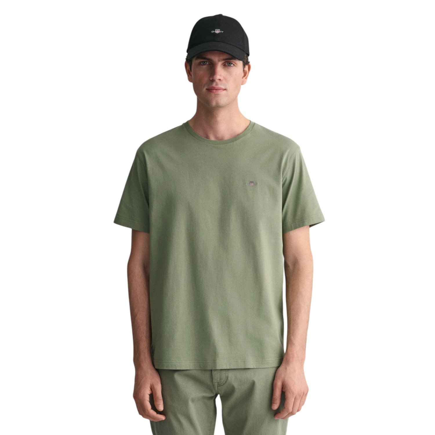 Gant Shield SS T-Shirt - 2003184 - Juniper Green-Jethwas