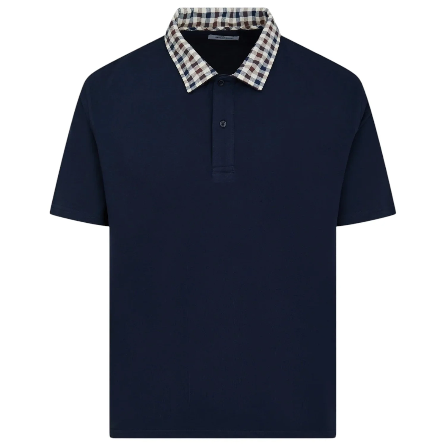 Aquascutum-Club-Check-Collar-Polo-AAB006P0006-Navy-Jethwas