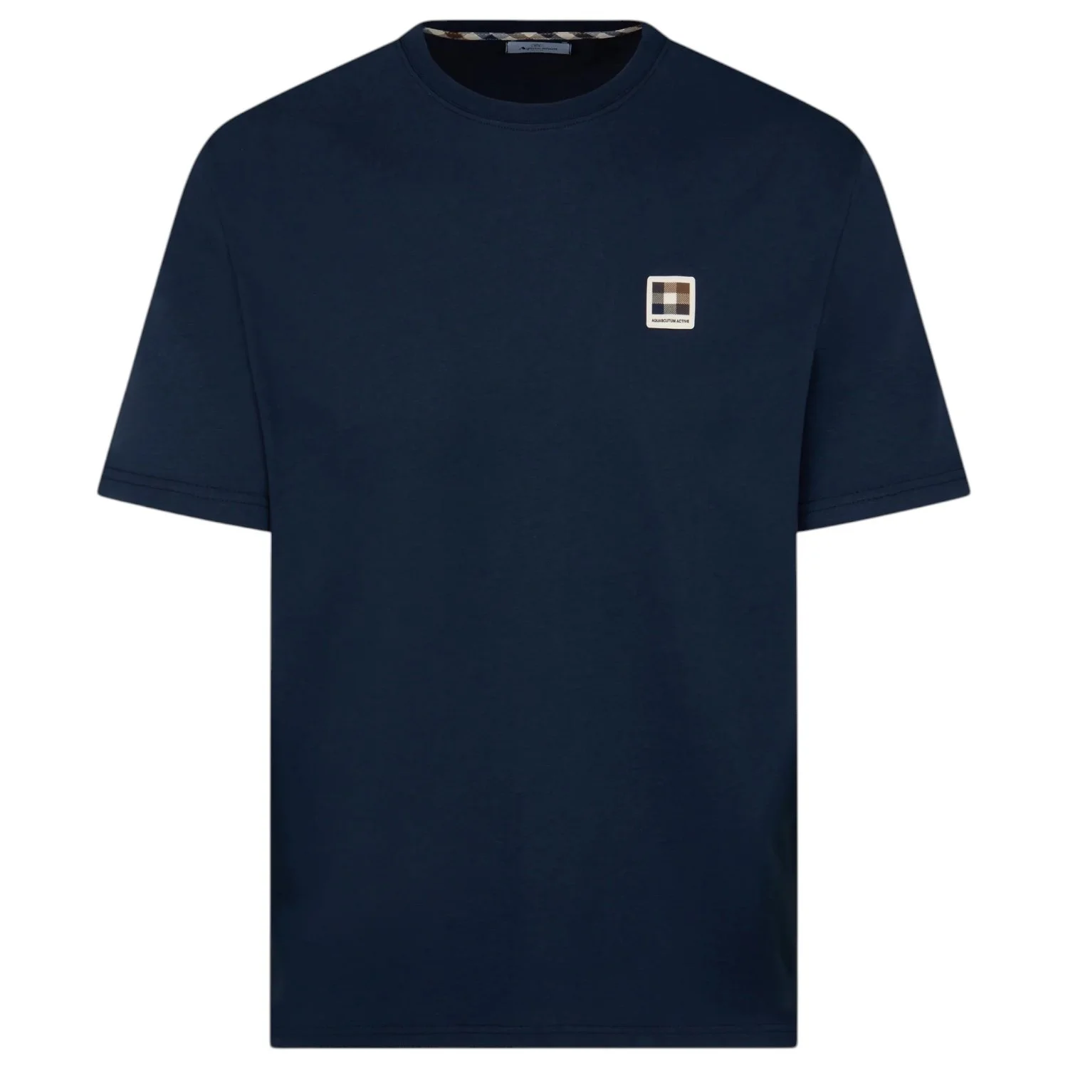 Aquascutum-Badge-T-Shirt-AAB006TS001-Navy-Jethwas