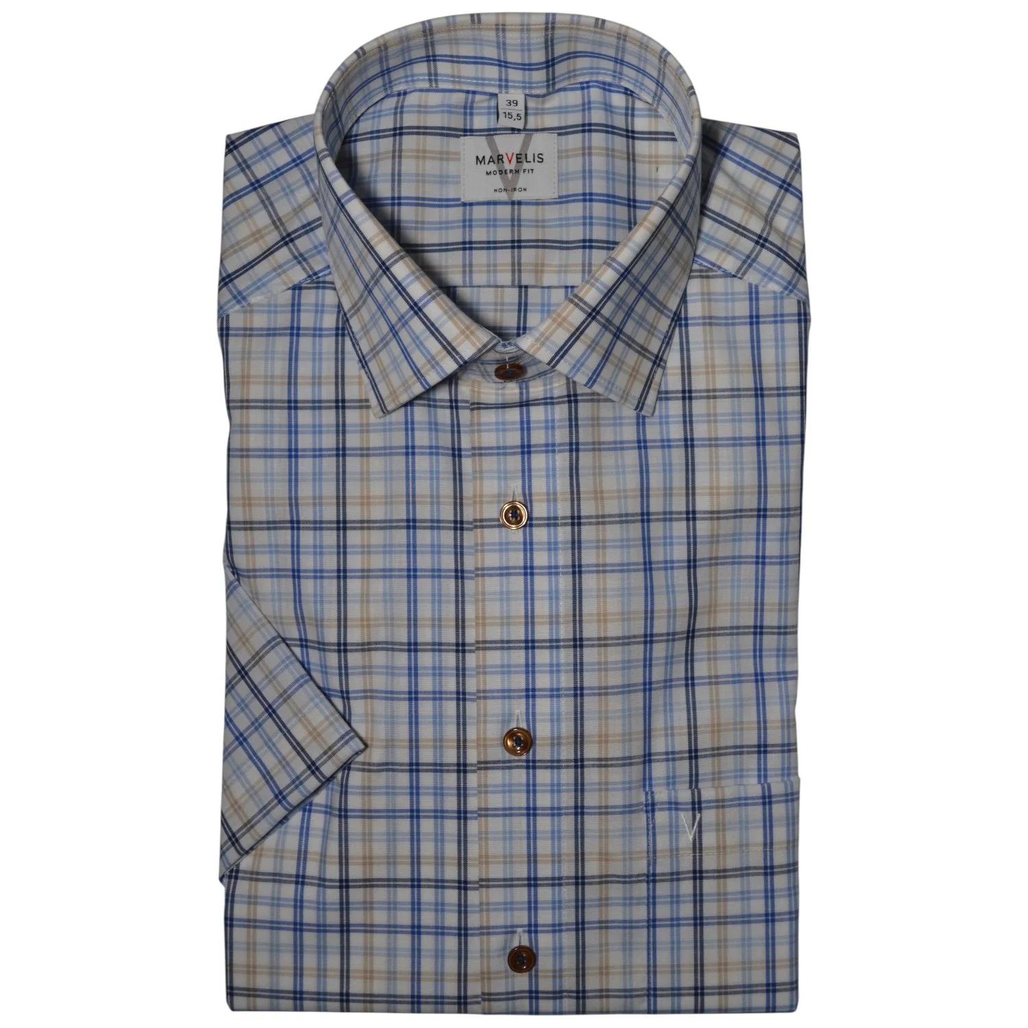 Marvelis-Short-Sleeves-Shirt-7232/12/11-Multi-Jethwas