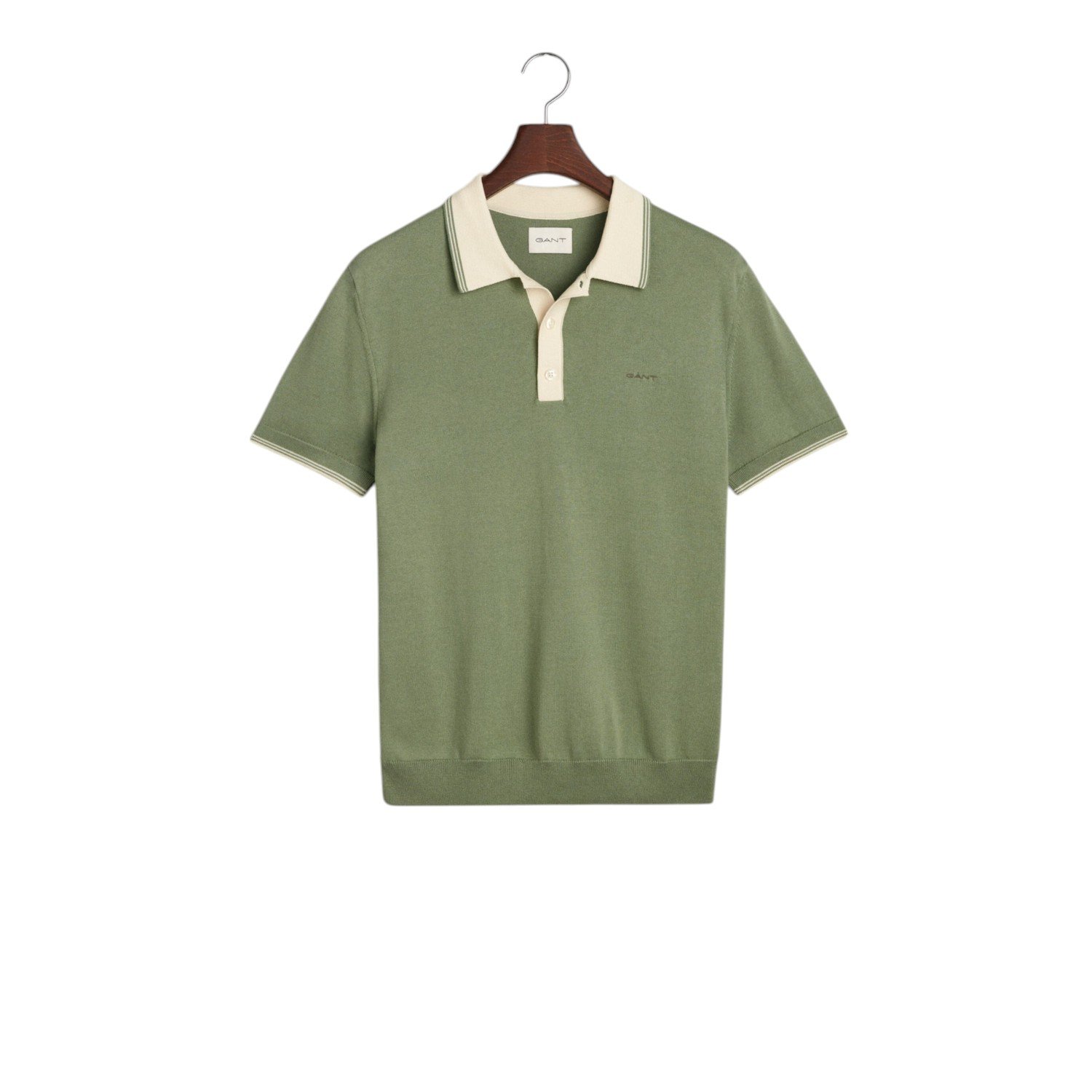 Gant Modal Blend SS Polo - 8030237 - Kalamata Green-Jethwas.1
