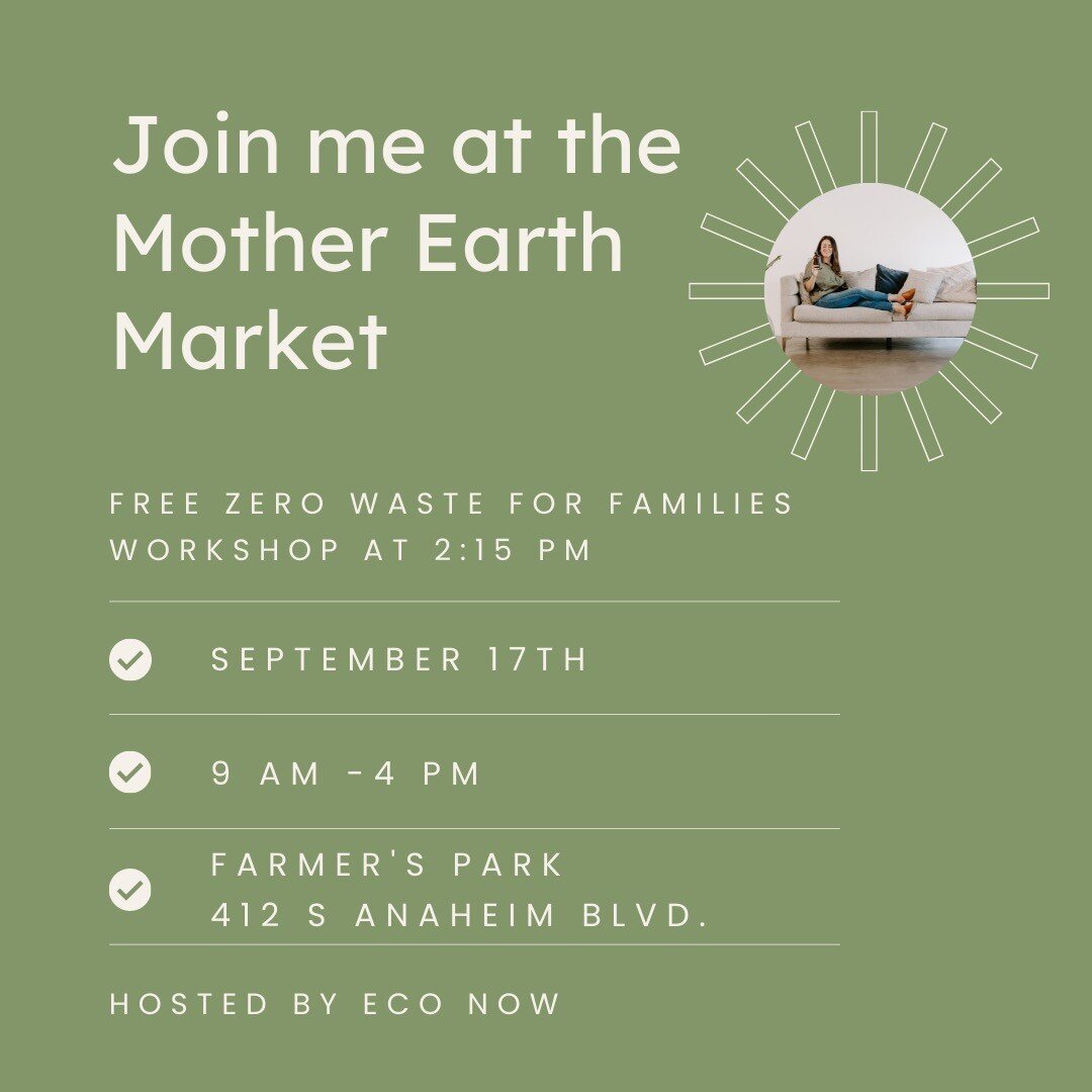 Want to learn more about going zero waste with children? 

Join me at the Mother Earth Market for a free workshop at 2:15 pm!

The second annual Mother Earth Market is hosted by @eco.now.ca and full of amazing vendors and workshops

Here are just a f