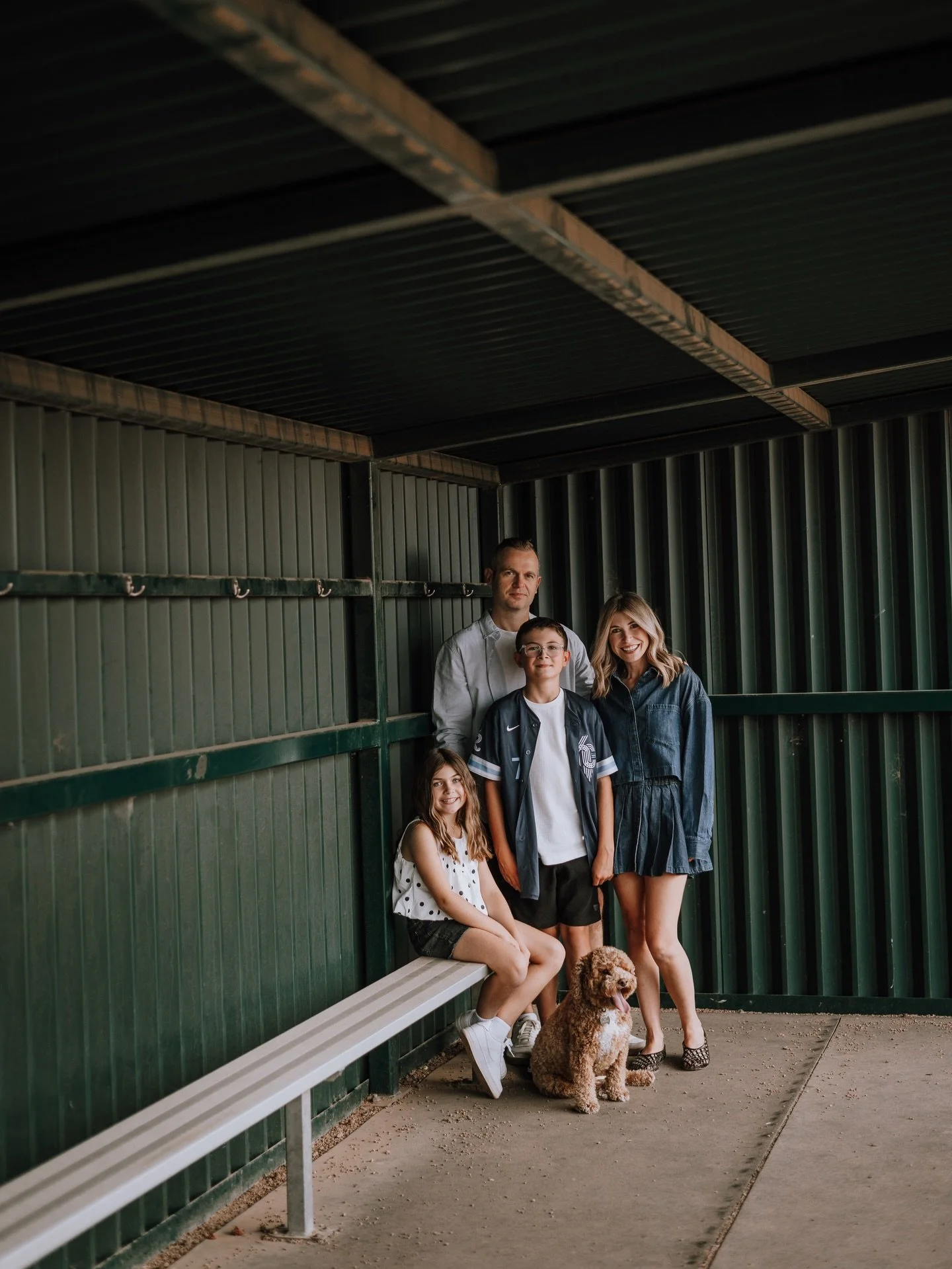 Have a unique photo location in mind for your session? Let me know!! We headed out to the ball diamonds on a summer evening for this one!