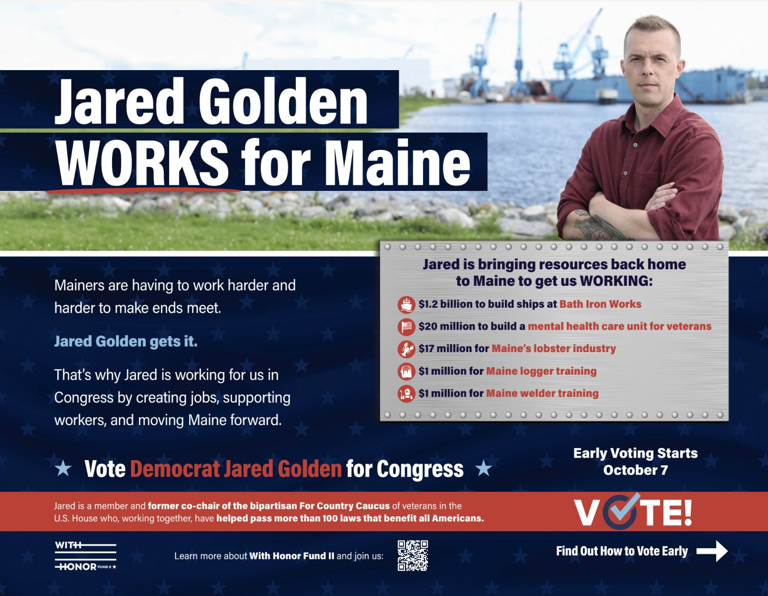 Jared Golden for Congress, With Honor PAC