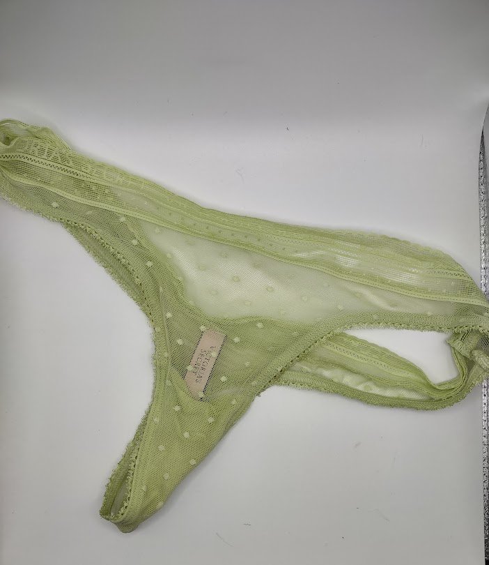 1. green see through thong