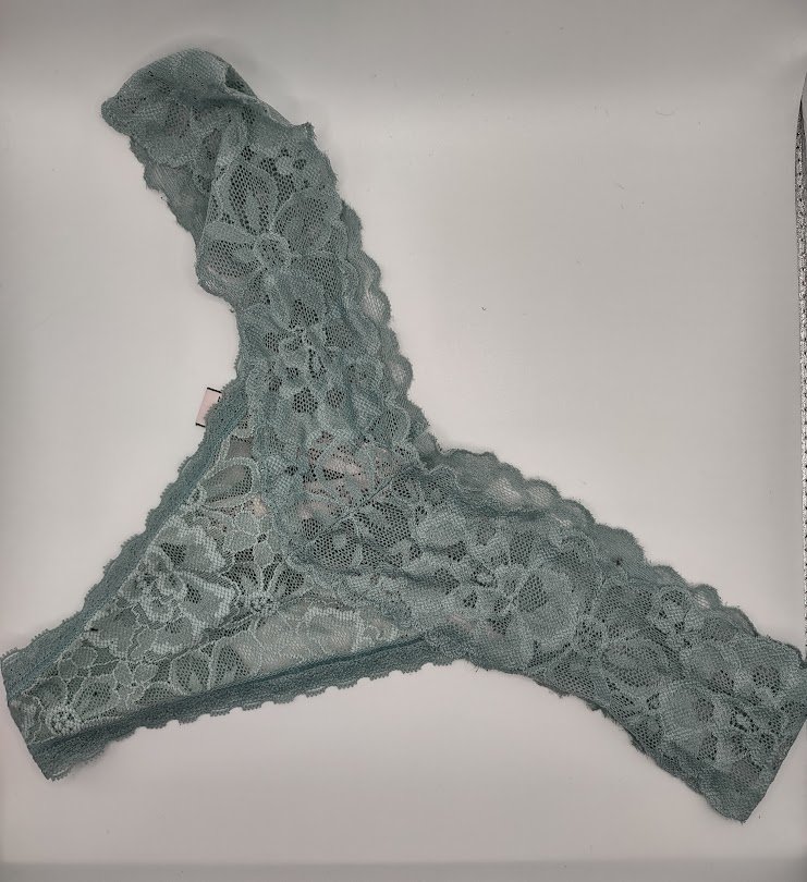 13. sage green lacy thong