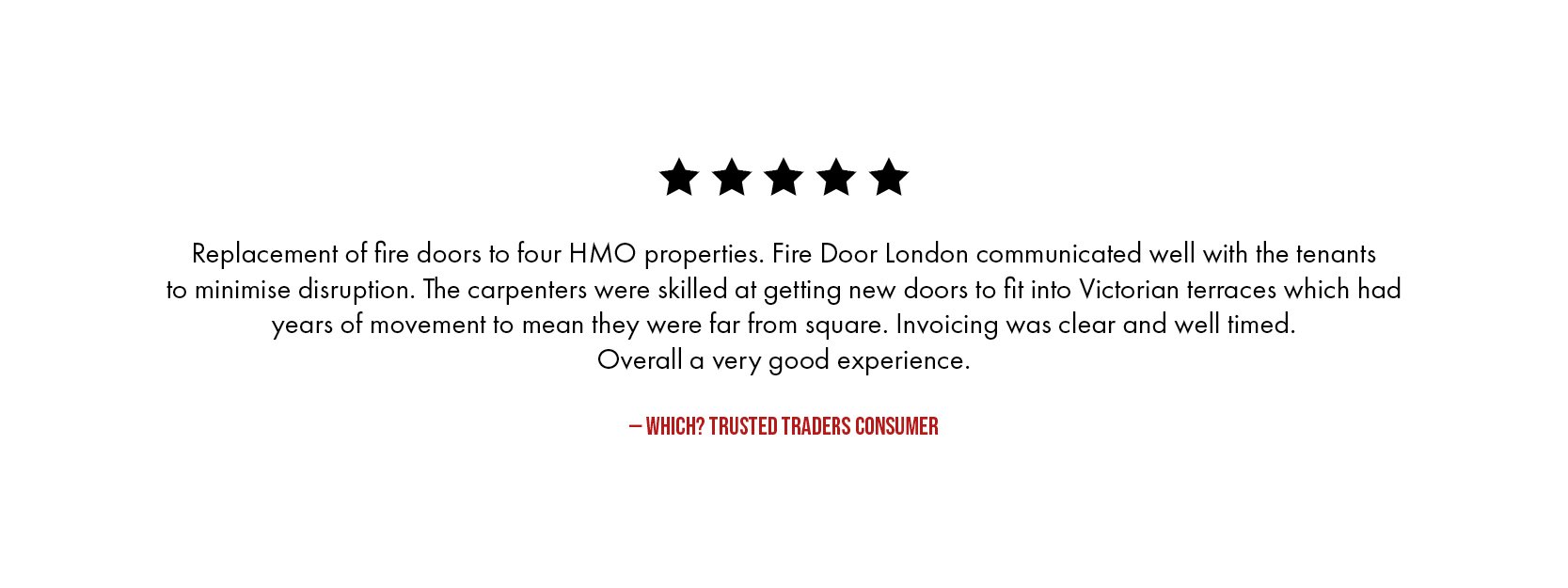 Internal Fire Door London – Customer Testimonial