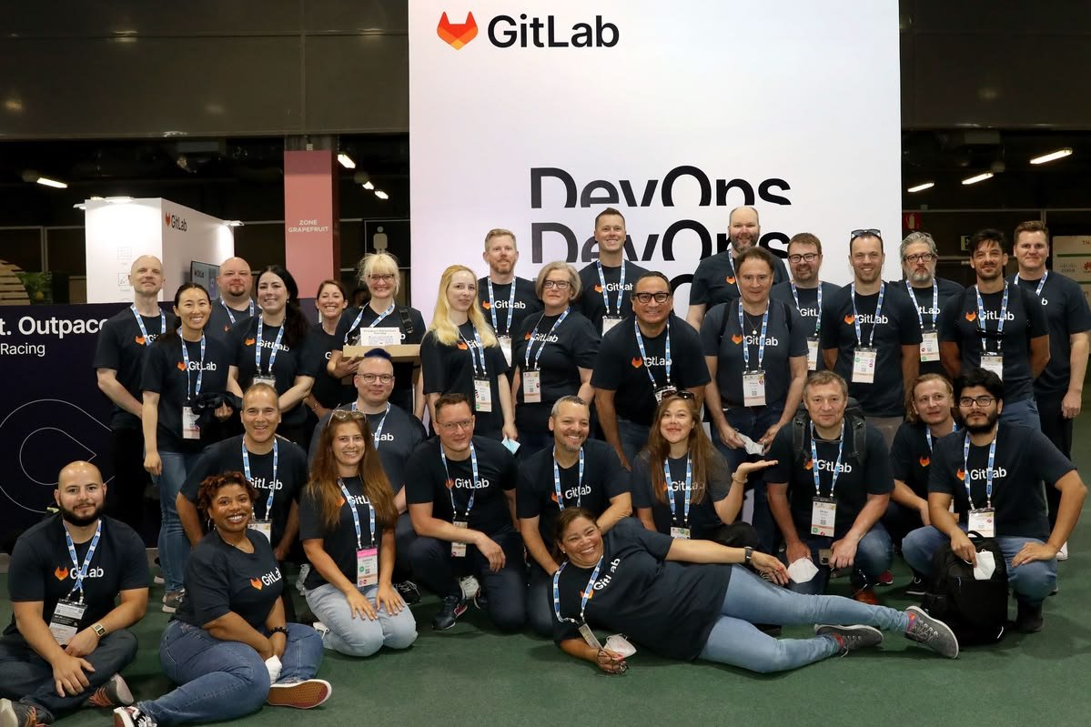 GitLab company image representing remote work, transparency, documentation, and distributed team collaboration.