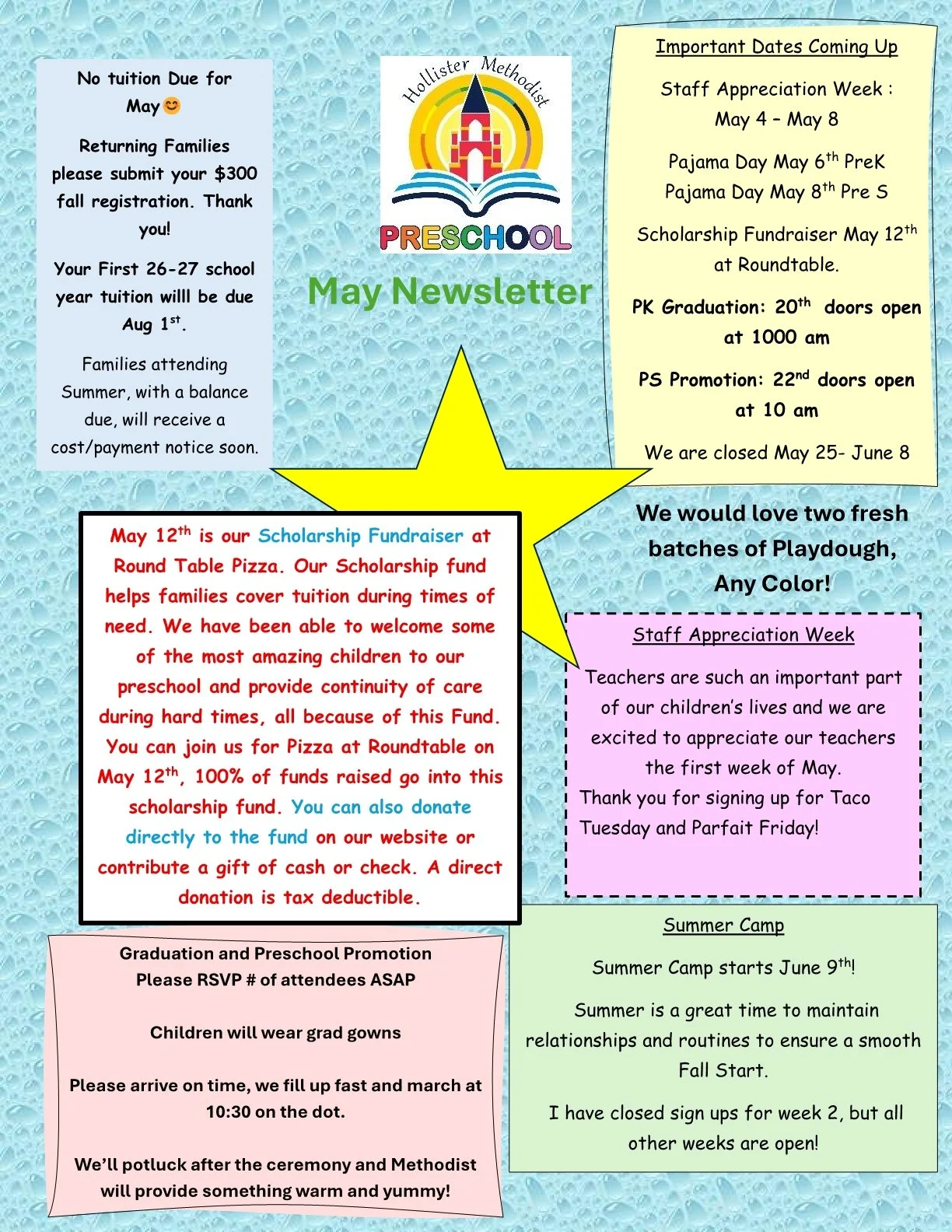 Monthly newsletter