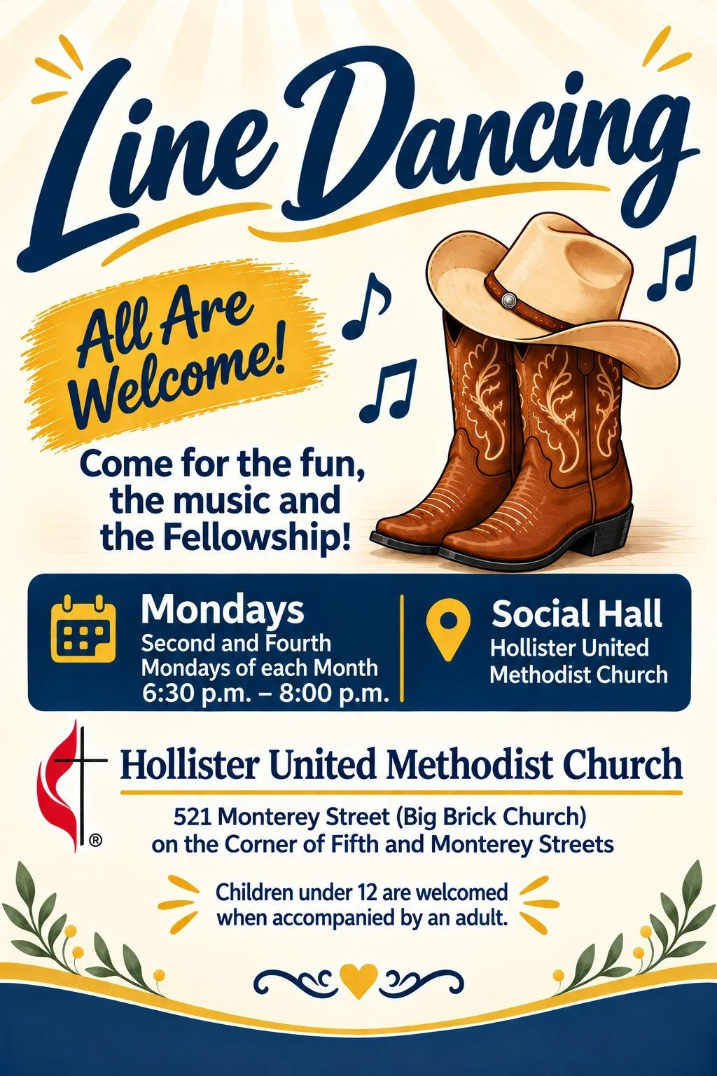 Line Dancing Basic Flyer