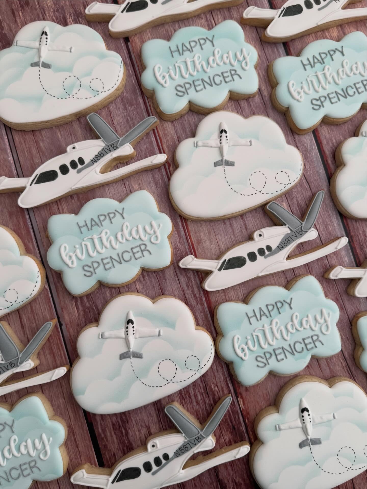 Cleared for birthday takeoff ✈️

Custom cookies featuring his real aircraft and tail number made this pilot&rsquo;s birthday celebration extra special.

#tatestreats #birthdaycookies #privatepilot #orangecountycookies #orangecountyevents