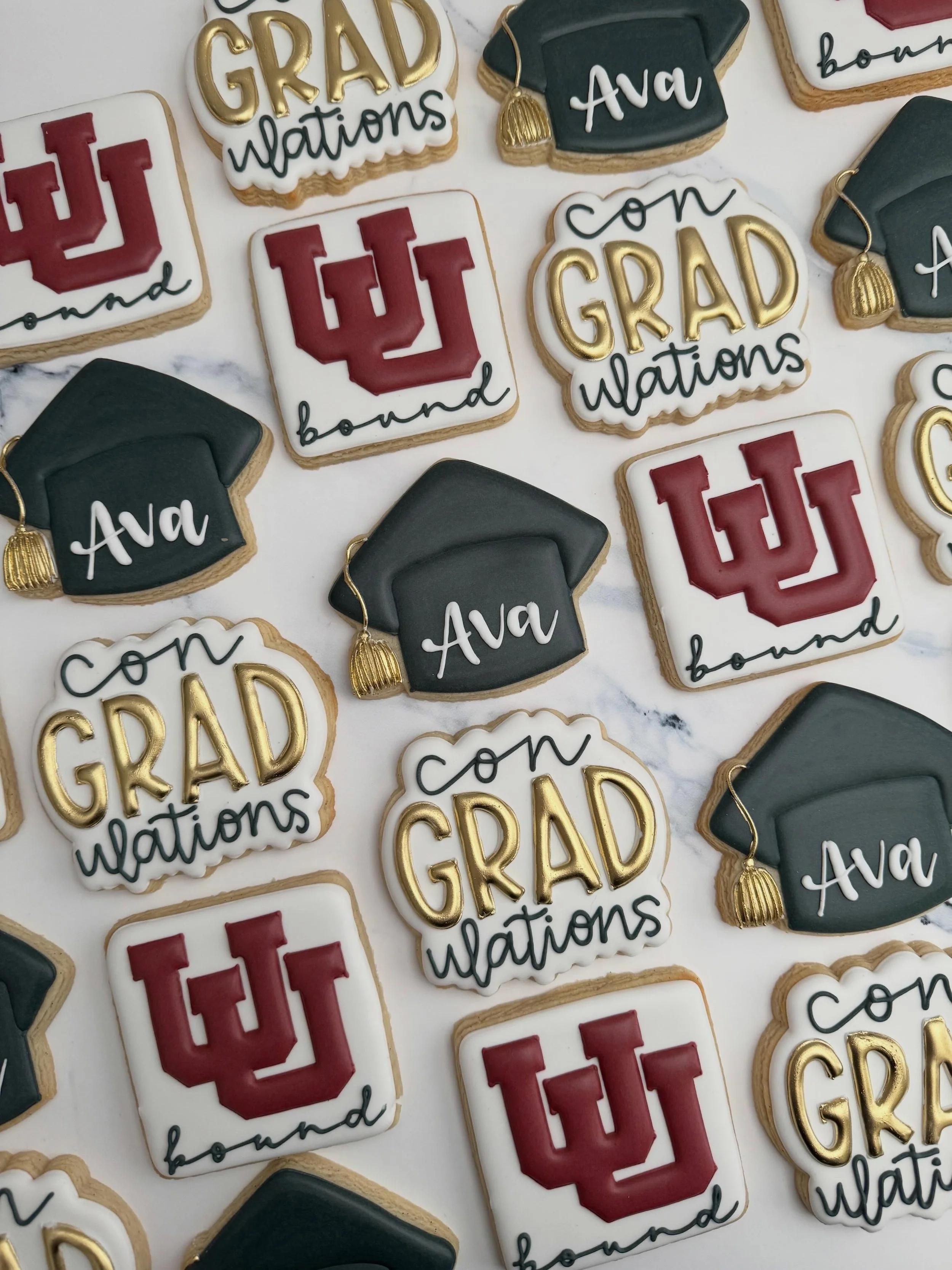 Now they say conGRADulations 🎓✨❤️

#tatestreats #uu #orangecountycookies #gradcookies #classof2026