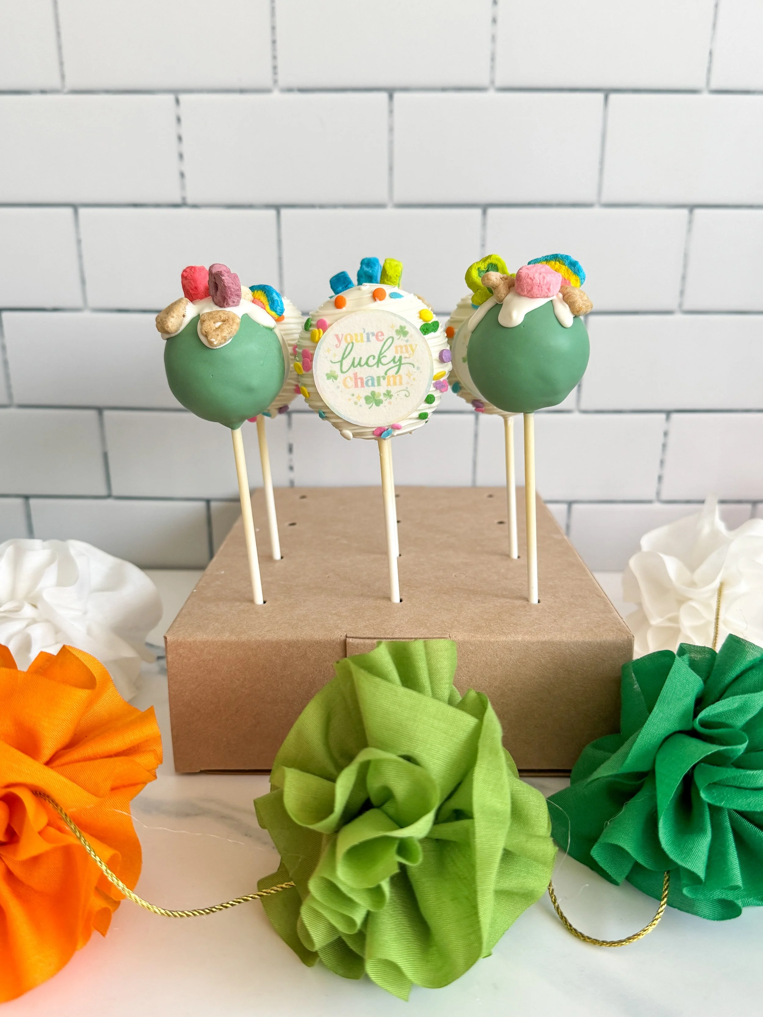 Lucky Charm Cake Pops