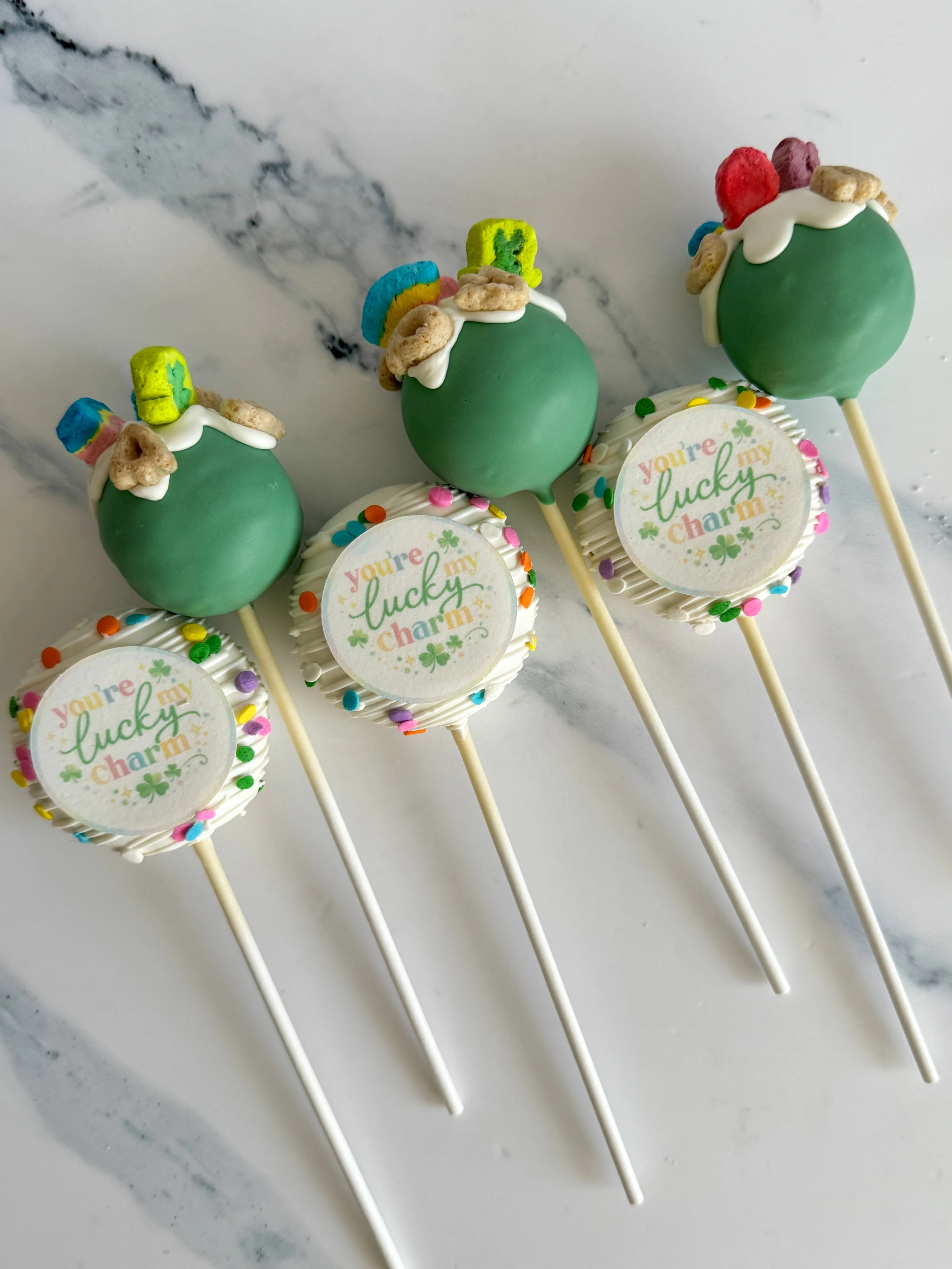 Lucky Charm Cake Pops