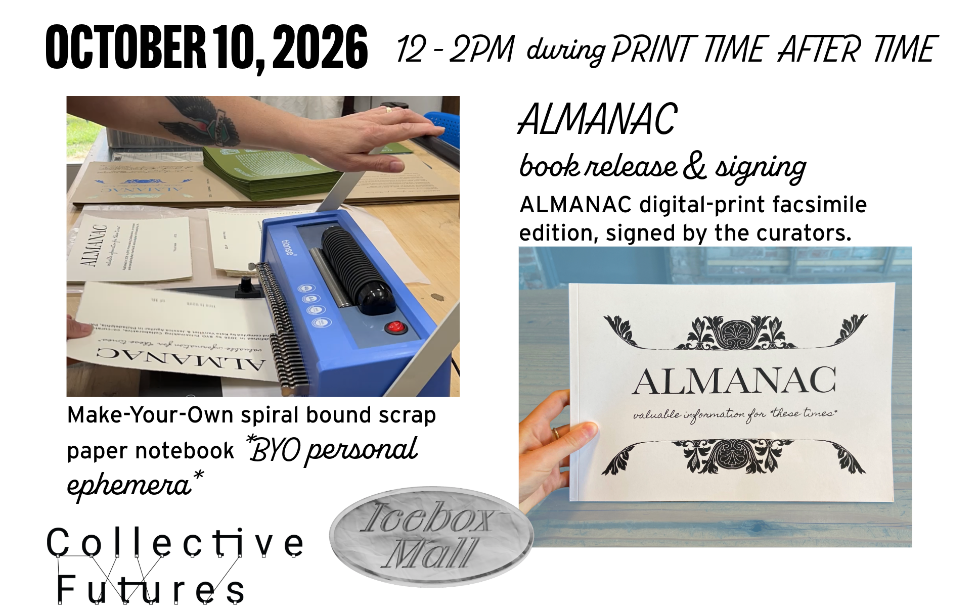 Make Your Own Notebook & ALMANAC Book Release