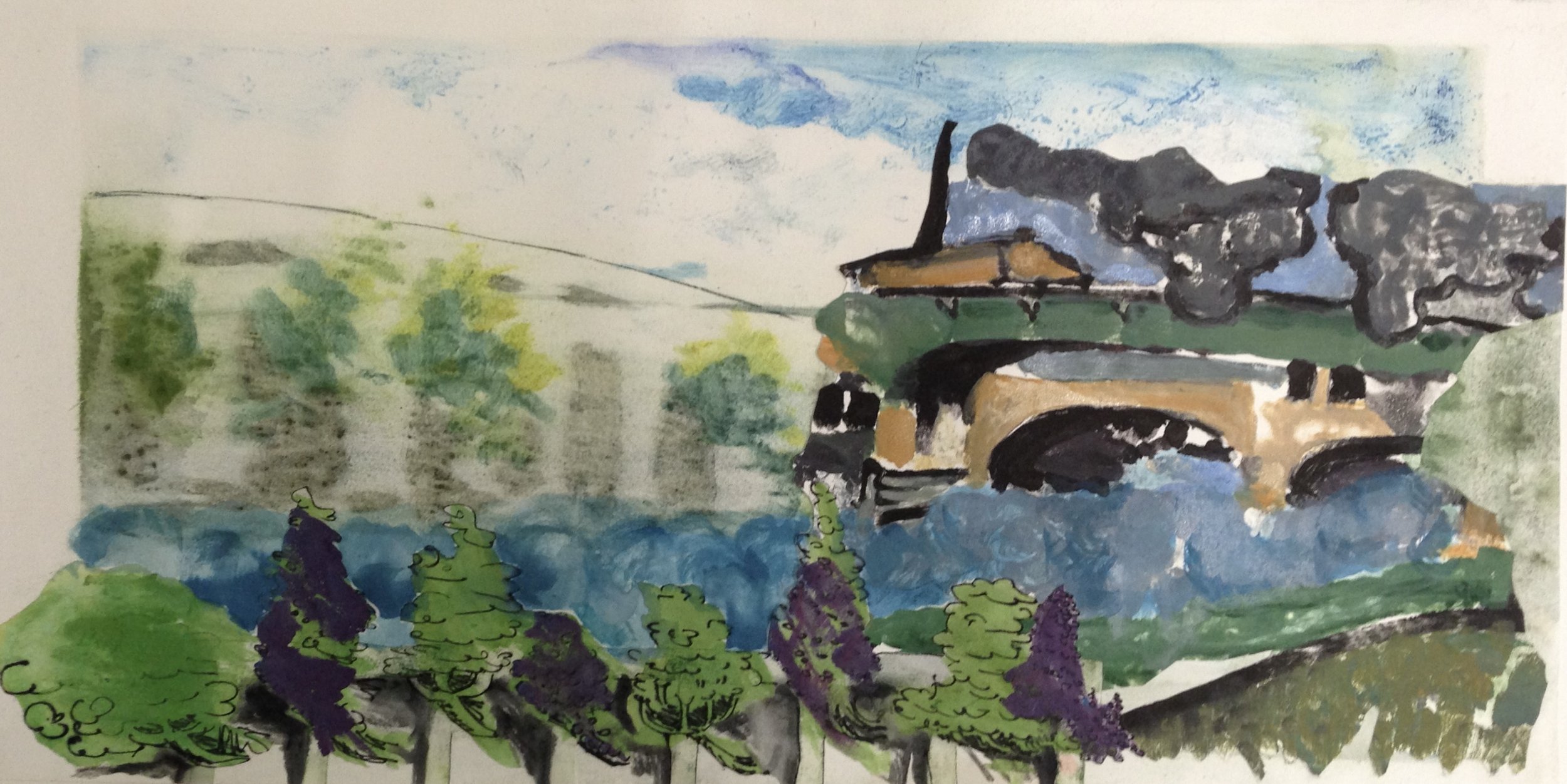 Collaborative printing, Schuylkill Banks